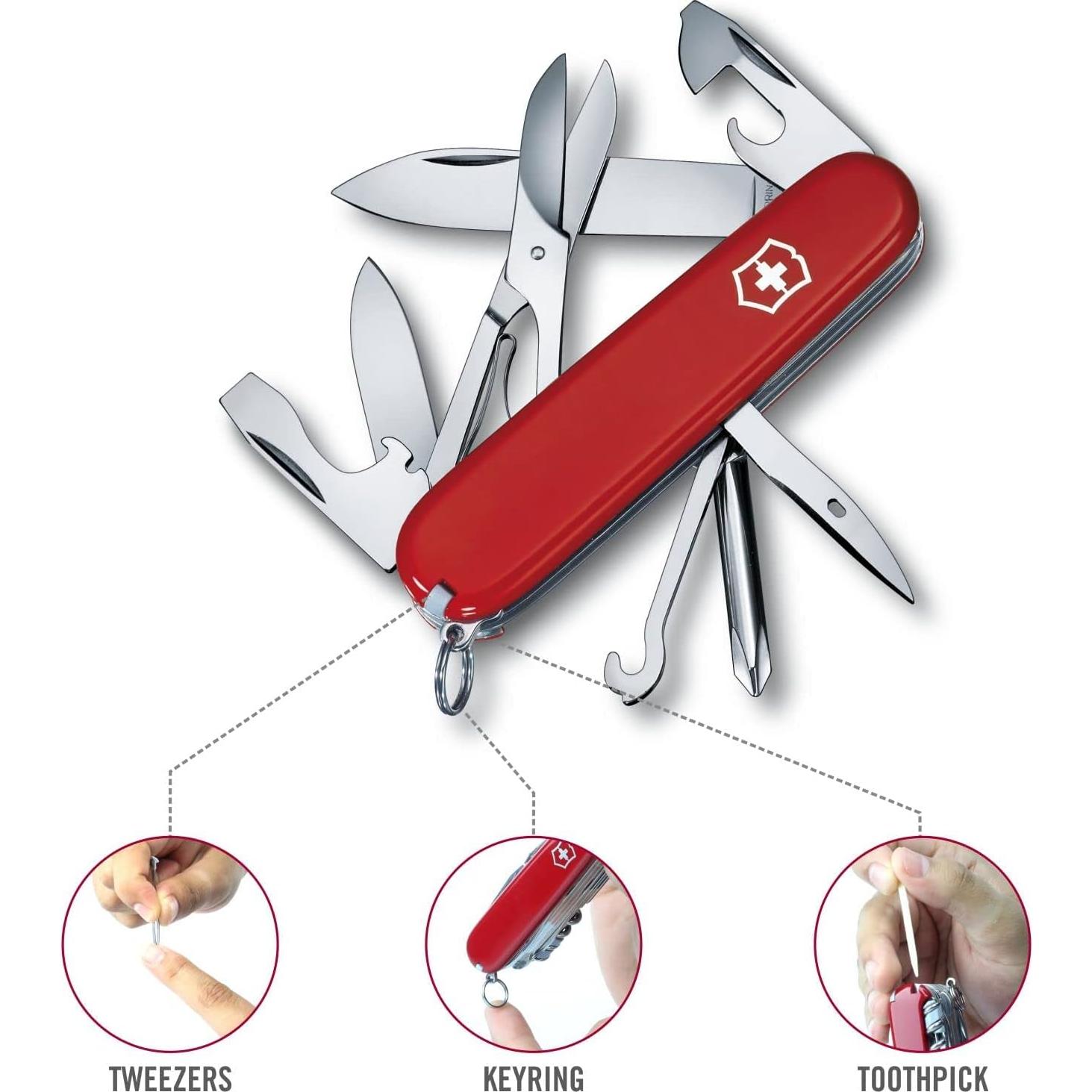 Herramienta de bolsillo Victorinox Super Tinker 14 en 1 Rojo