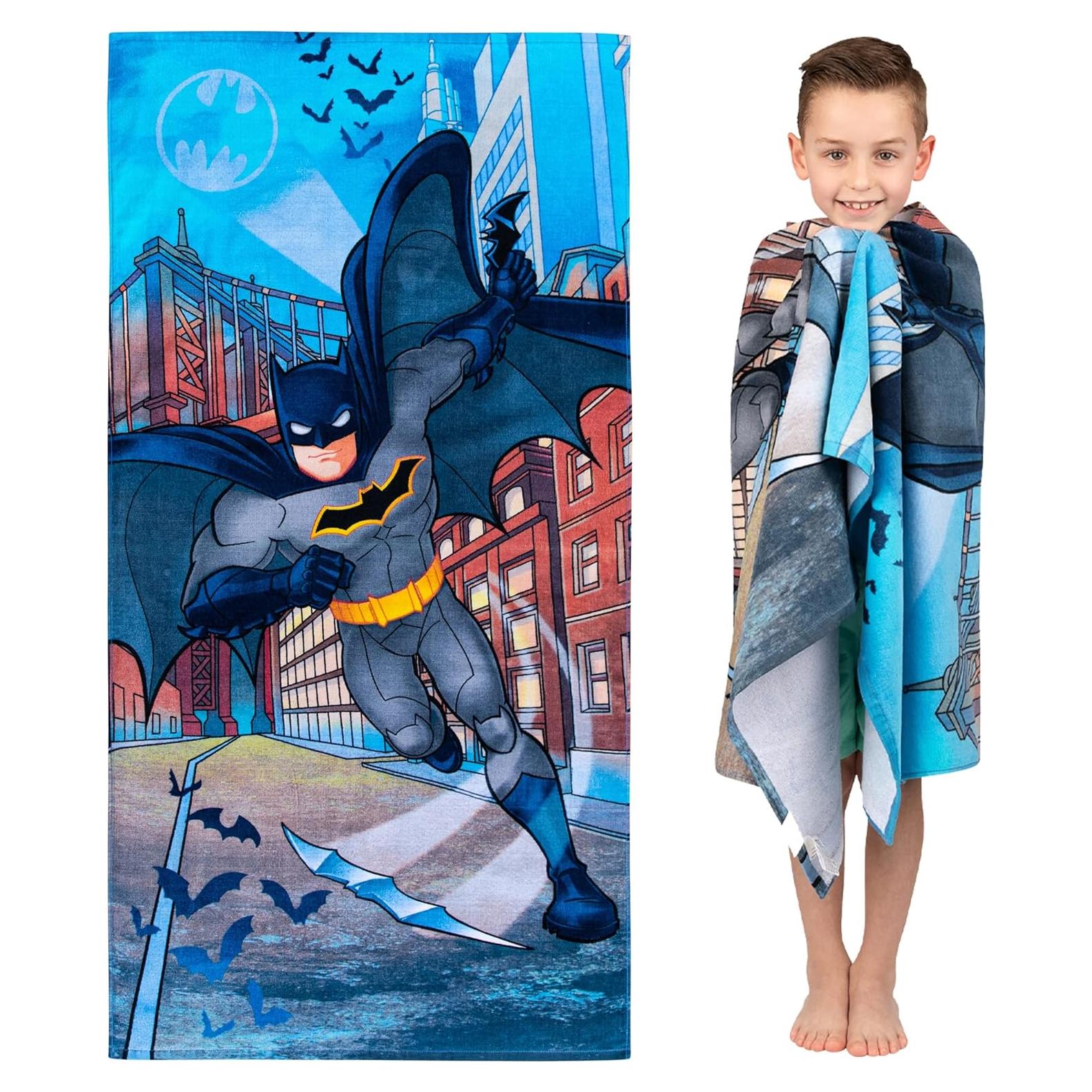 Toalla de playa Batman Franco Kids 71x147 cm 100% Algodón