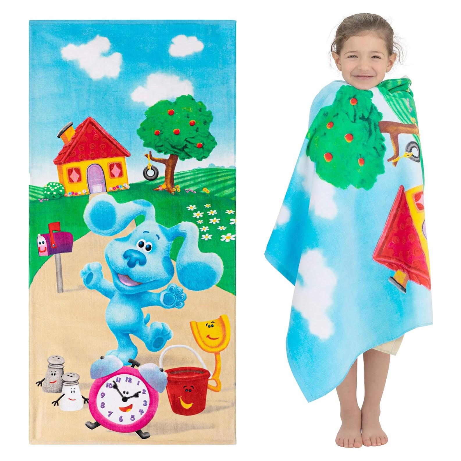 Toalla de Playa Franco Kids 100% Algodón Blues Clues 147x71 cm