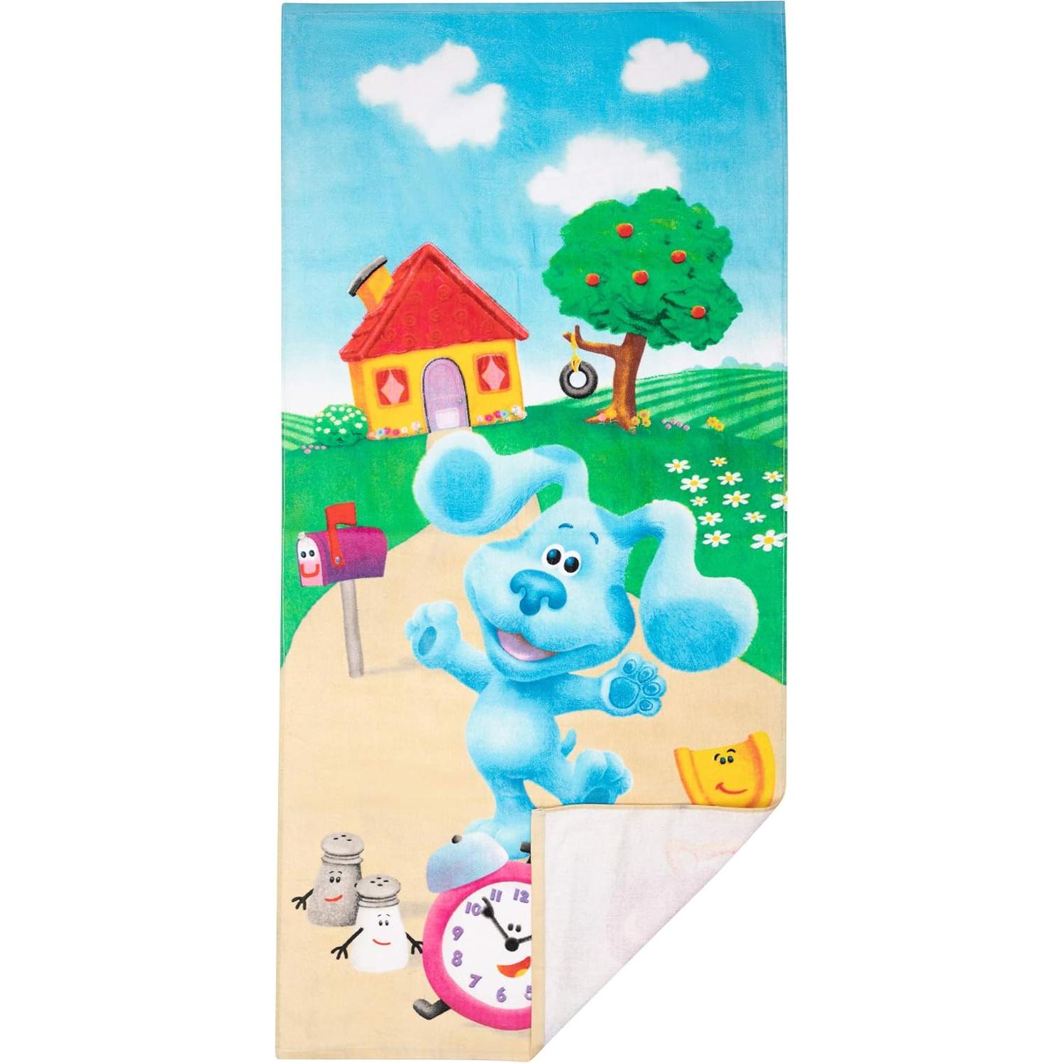 Toalla de Playa Franco Kids 100% Algodón Blues Clues 147x71 cm