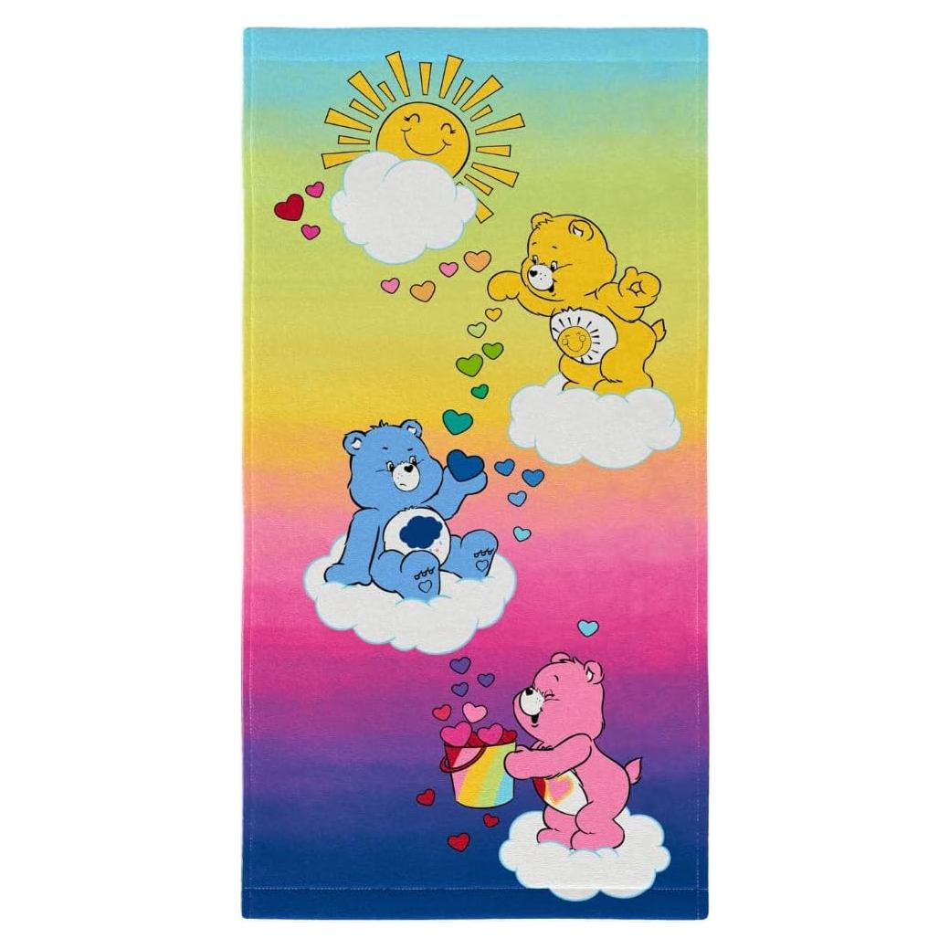 Toalla de Playa Care Bears Franco 147x71 cm Suave Algodón