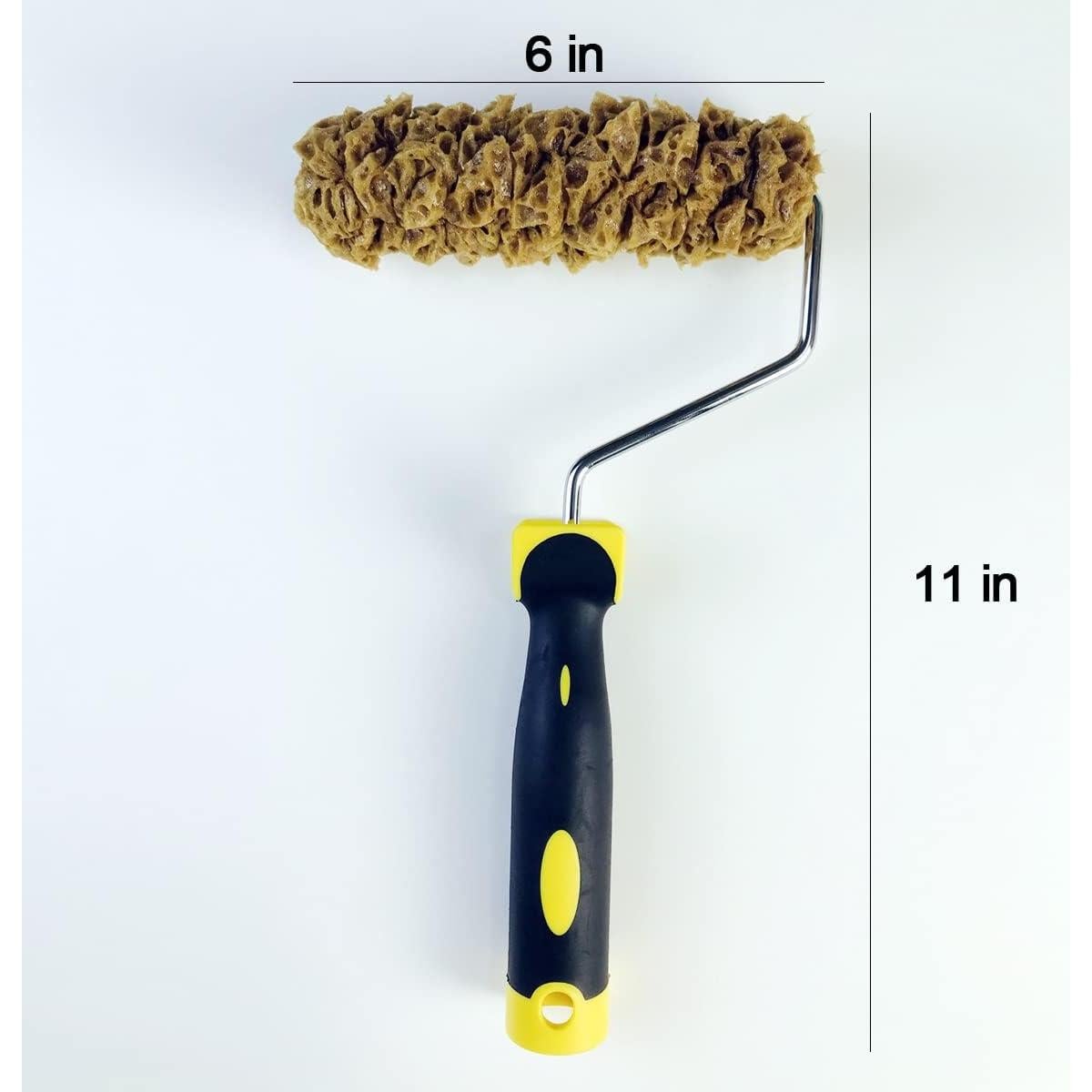 Rodillo de Pintura Texturizada Bancoo 15.24 cm Esponja Amarillo