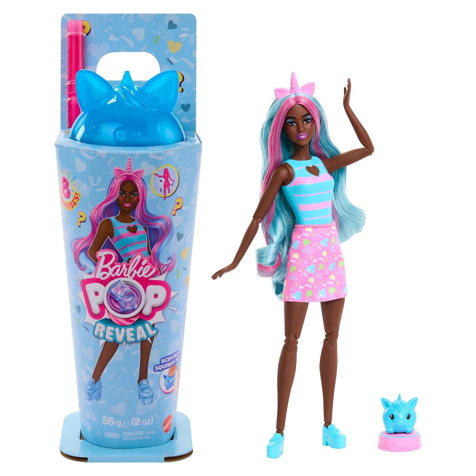 Muñeca Barbie Pop Reveal Unicornio Aromatizada con Accesorios