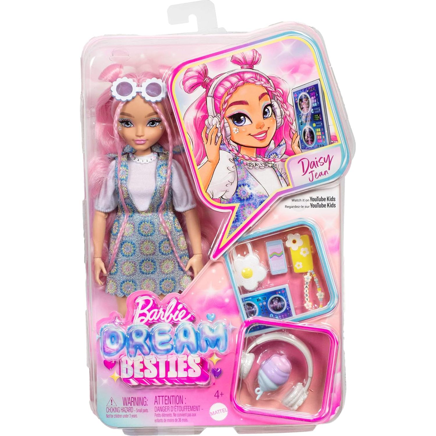 Muñeca Barbie Dream Besties Daisy Jean con Accesorios Musicales