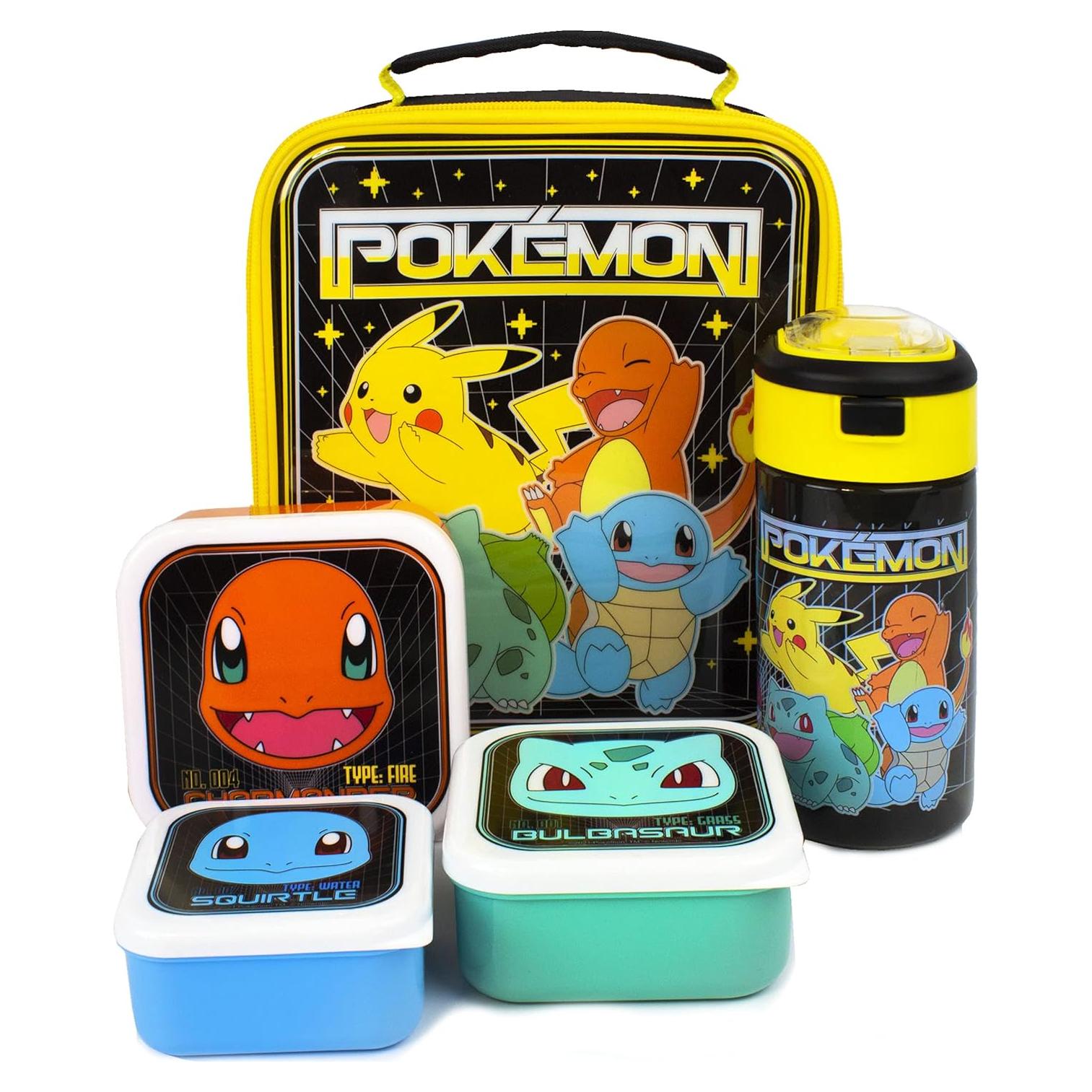 Set Bolsa de Almuerzo Pokemon 5 Piezas - Pikachu y Amigos