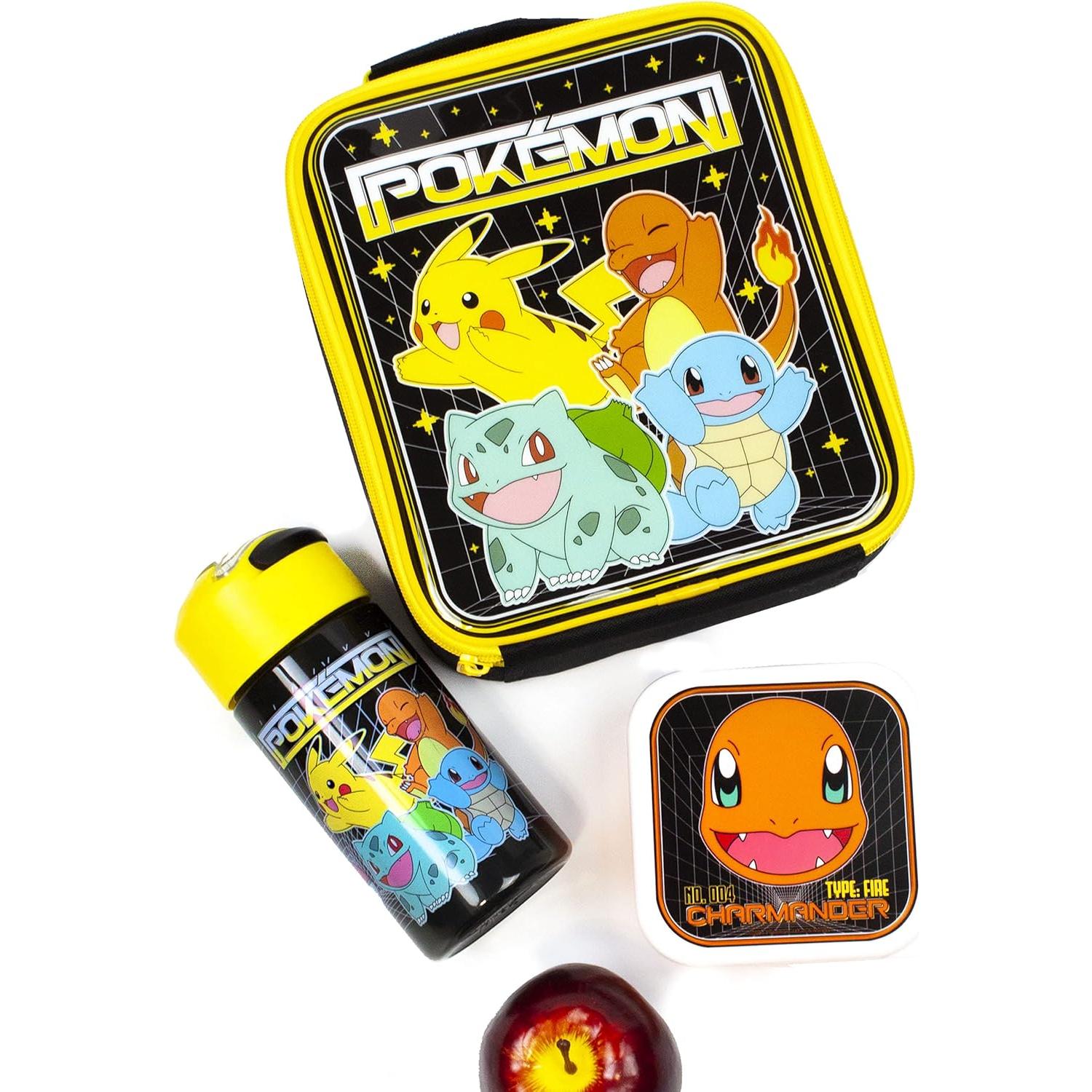 Set Bolsa de Almuerzo Pokemon 5 Piezas - Pikachu y Amigos