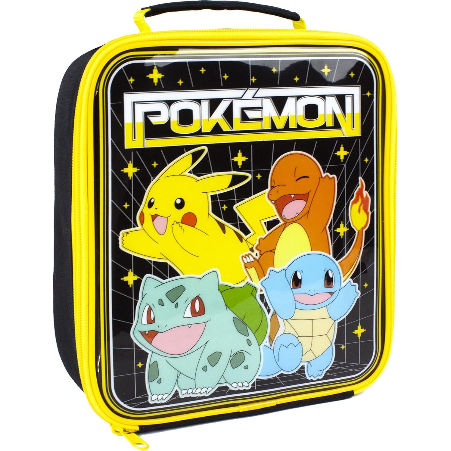 Set Bolsa de Almuerzo Pokemon 5 Piezas - Pikachu y Amigos