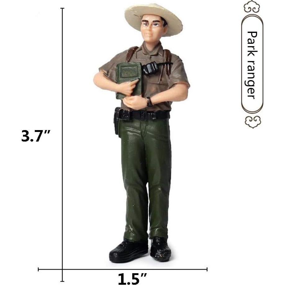 5 Figuras de Agricultores Pintadas a Mano L.DONG 19.8x13.9 cm