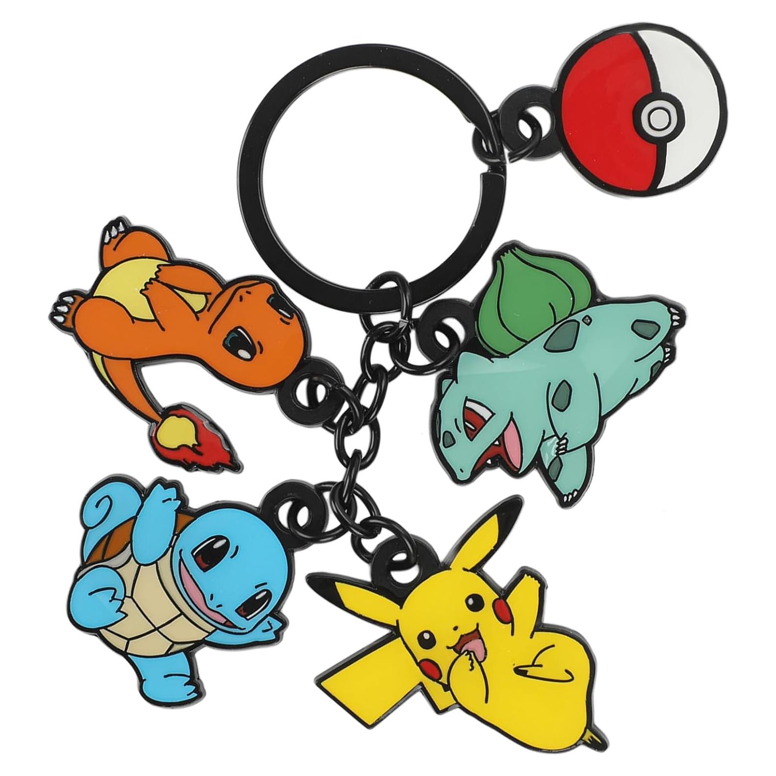 Llavero Pokemon Bioworld 5 Encantos Squirtle Charmander