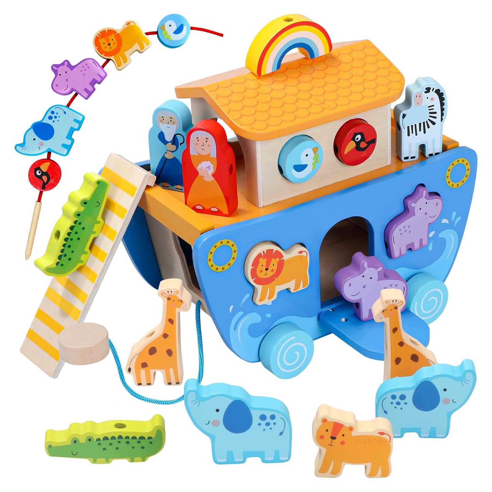 Juguete Arca de Noé Madera Tooysea Clasificador Animales