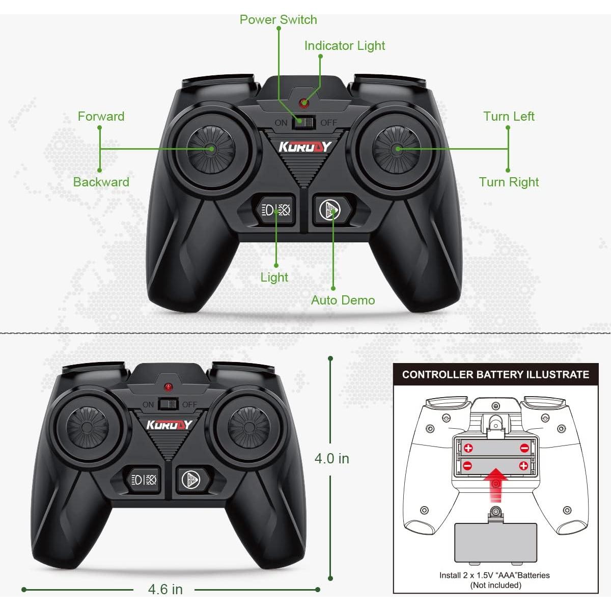 Tractor RC Fisca 1/24 con remolque y 45 accesorios
