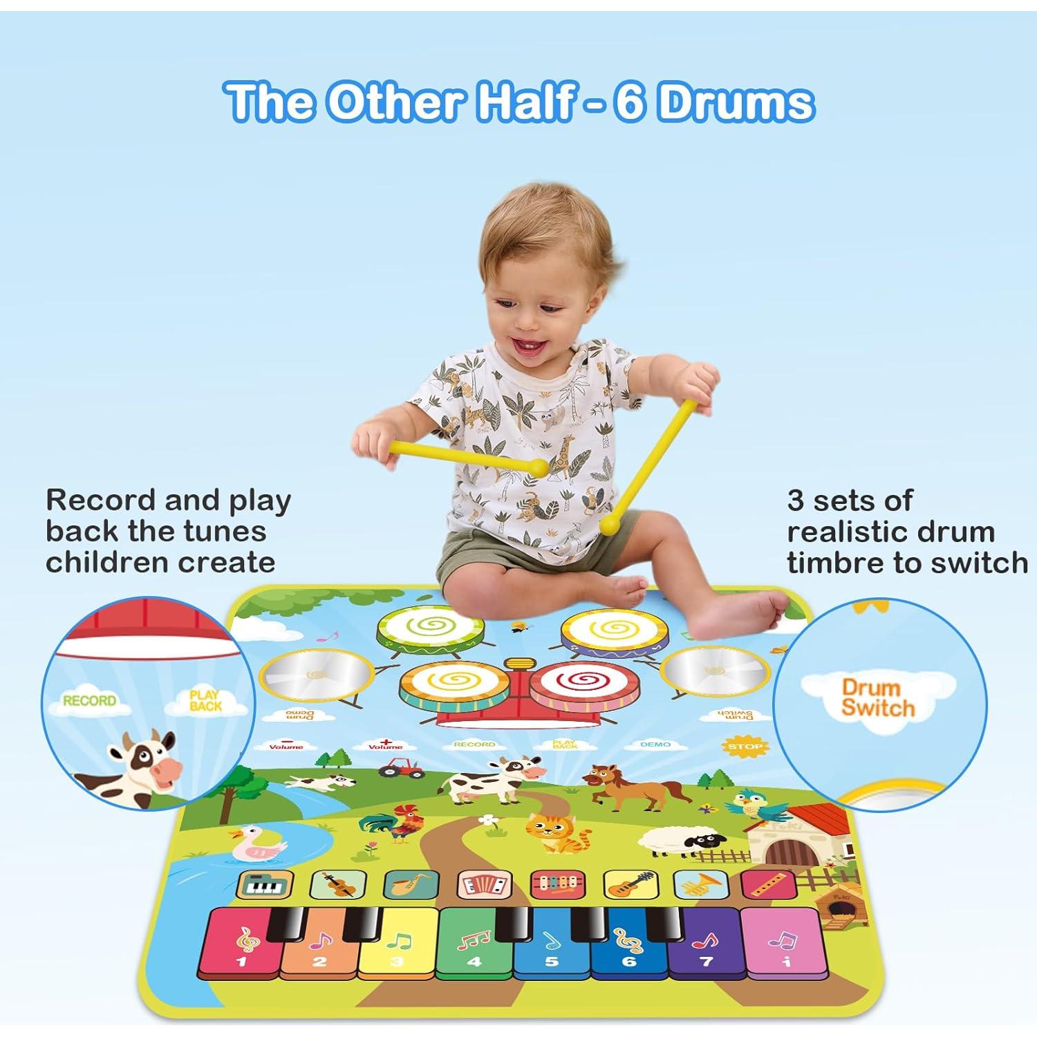 Alfombrilla Musical Foki 90x70 cm para Niños 1-5 Años