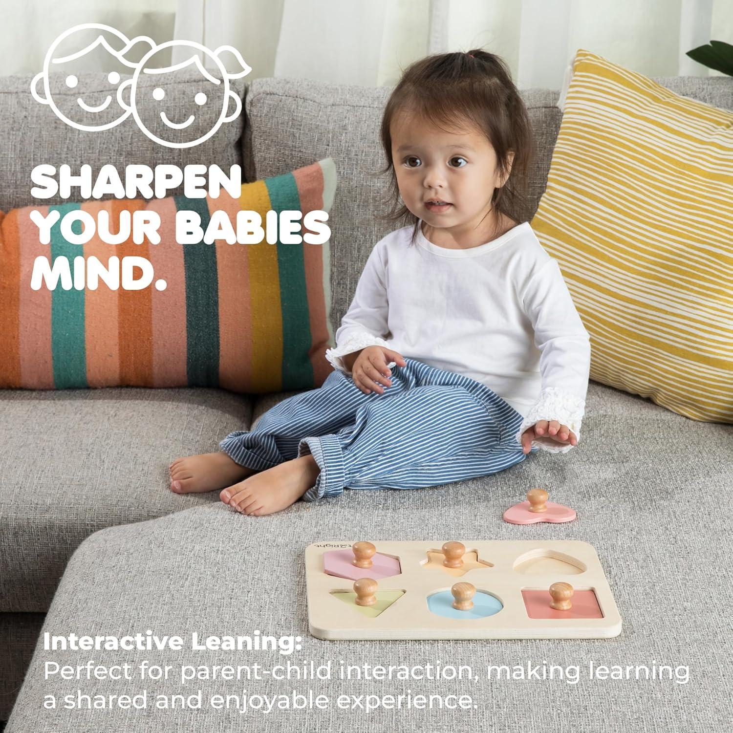 Rompecabezas de Madera LEFT2RIGHT para Niños 1-4 Años