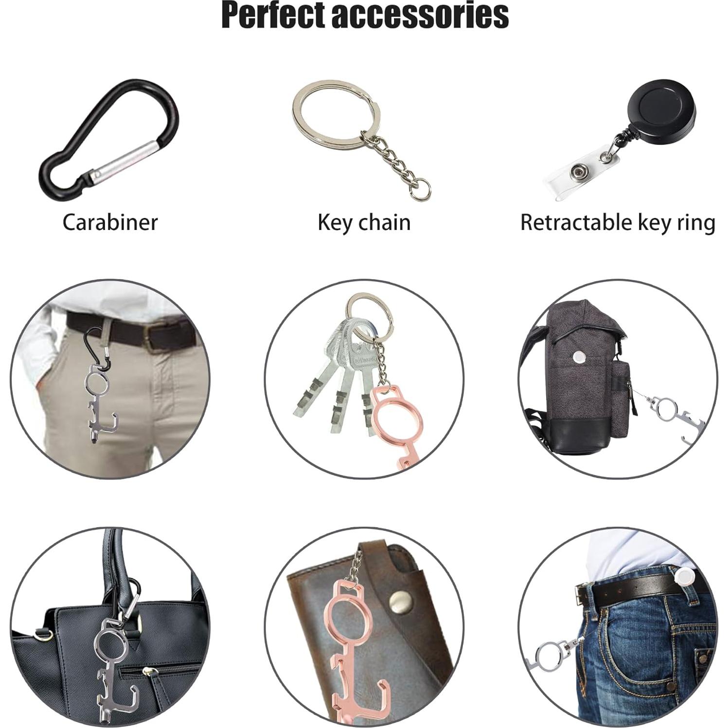 Herramienta Multifuncional Shaoduoli con Llavero y Carabiner