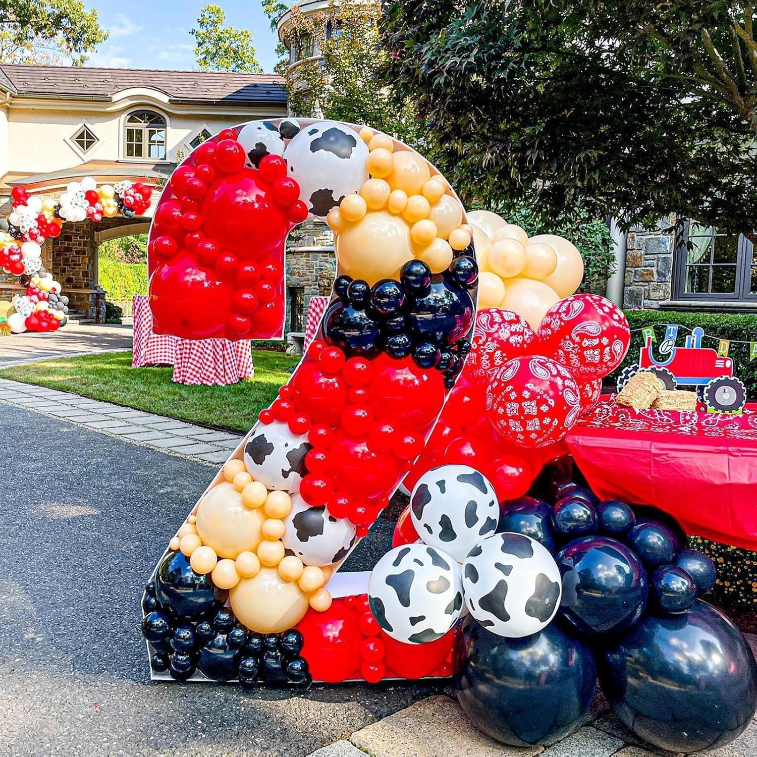 Globos de Vaca Biapian 60 Pcs 30 cm para Fiestas Infantiles
