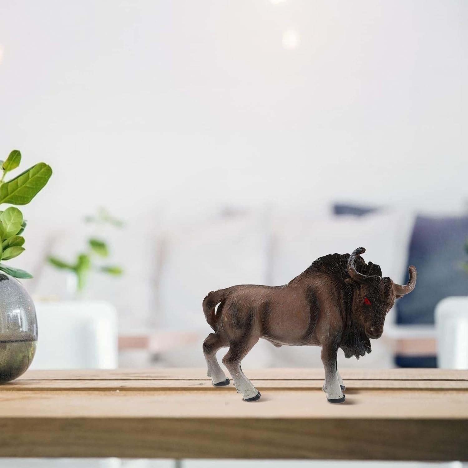 Juego de 4 Figuras de Ganado Miniatura - Vaca y Toro