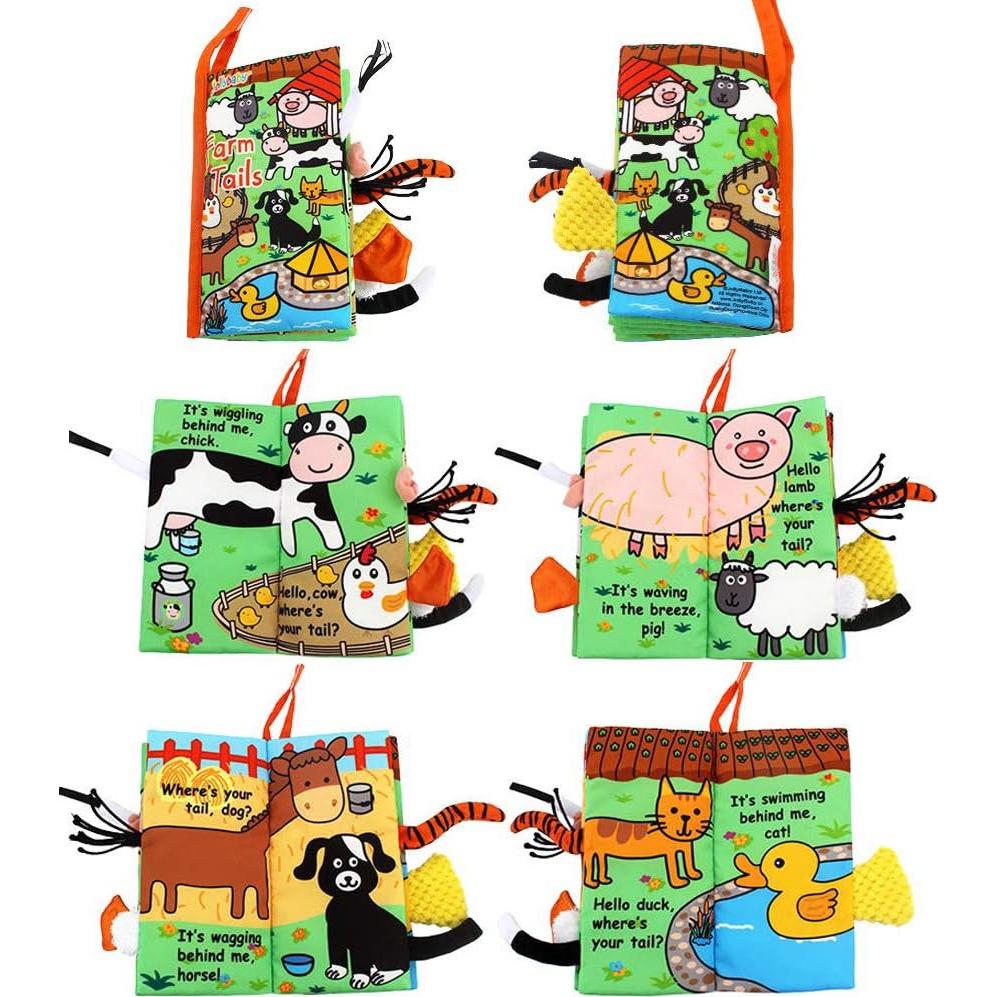 Libro de Actividades Zocita con Colas de Animales Suaves