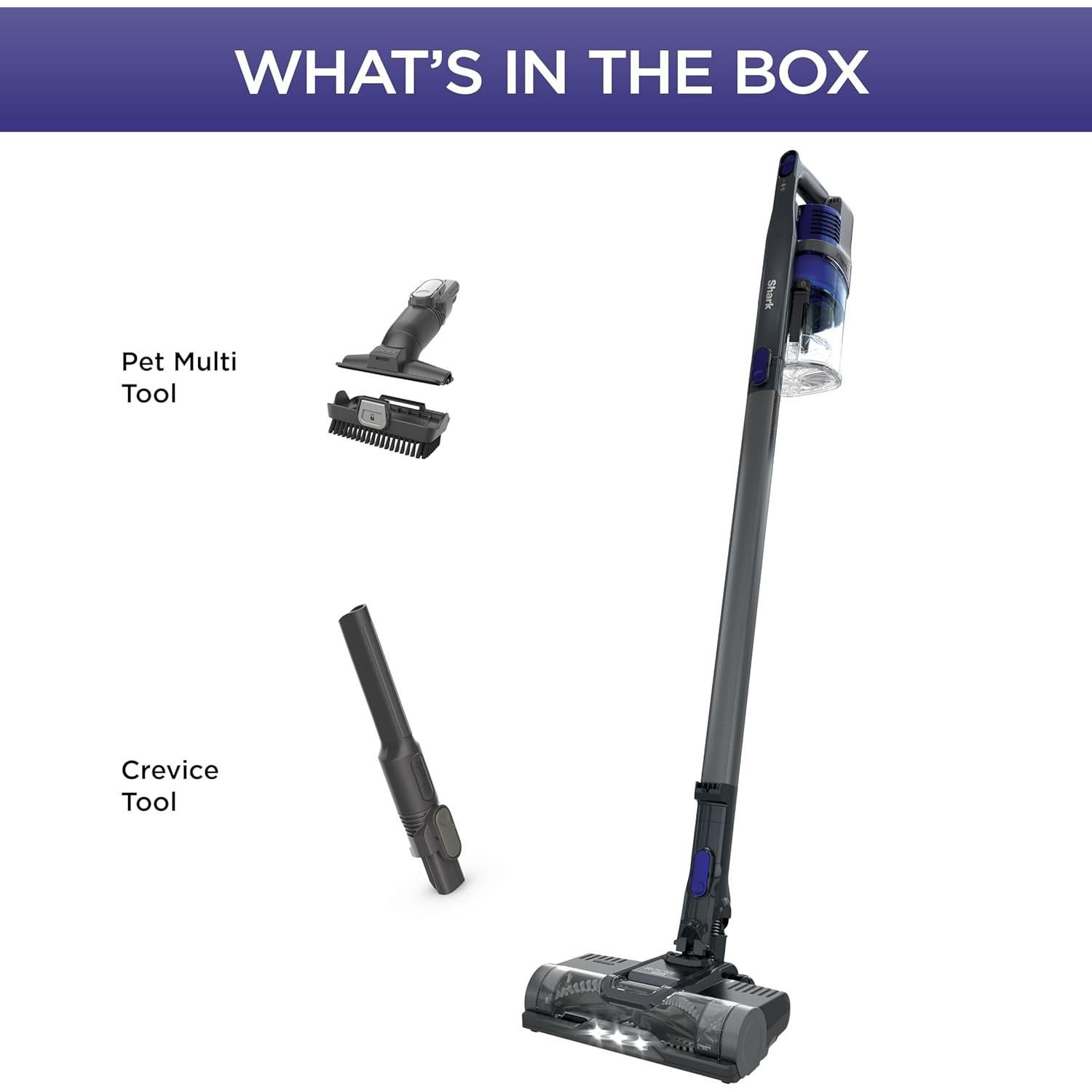 Aspiradora Inalámbrica Shark IX141 para Mascotas 40min Gris