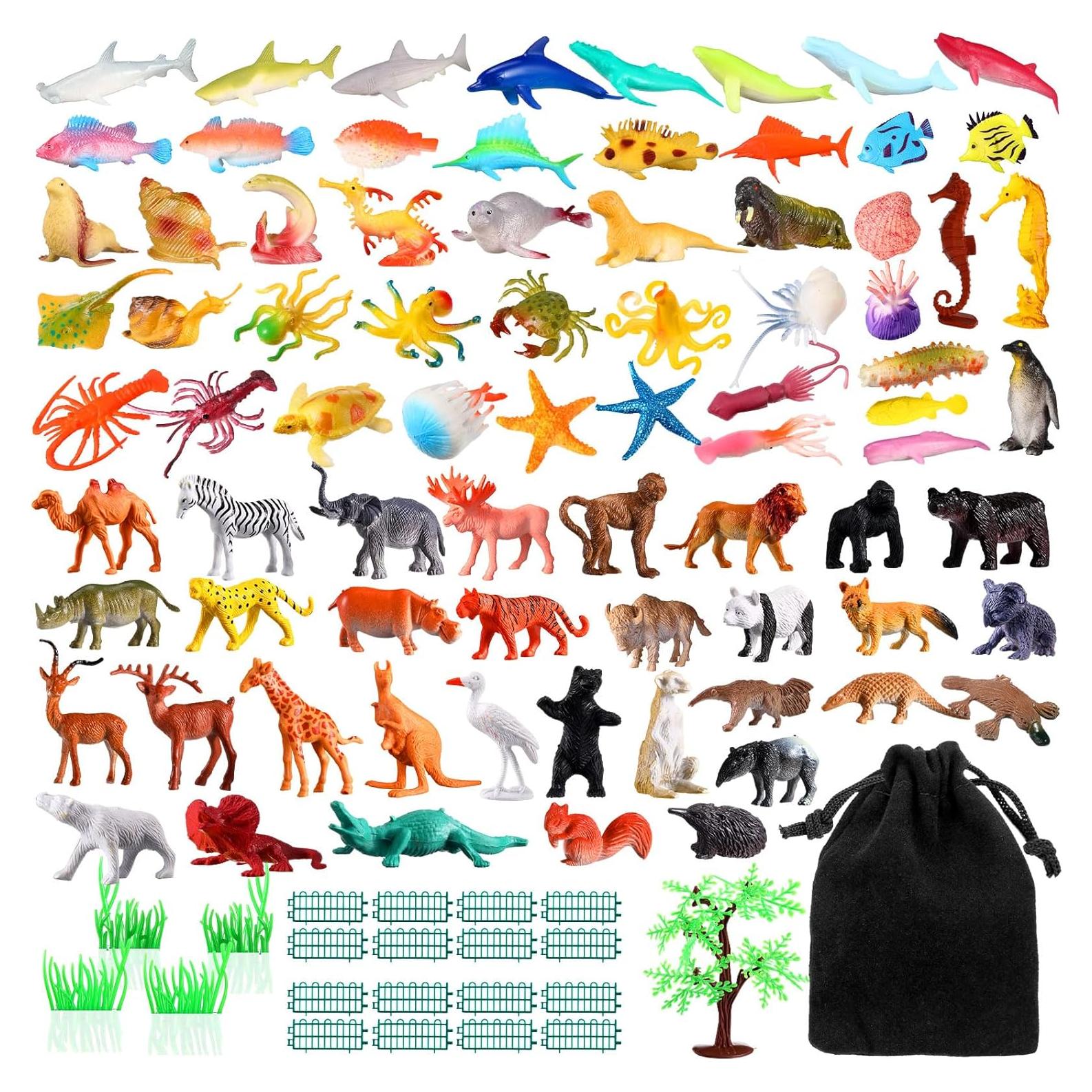 105 Piezas Juguetes de Animales Safari WinnerWhy Realistas