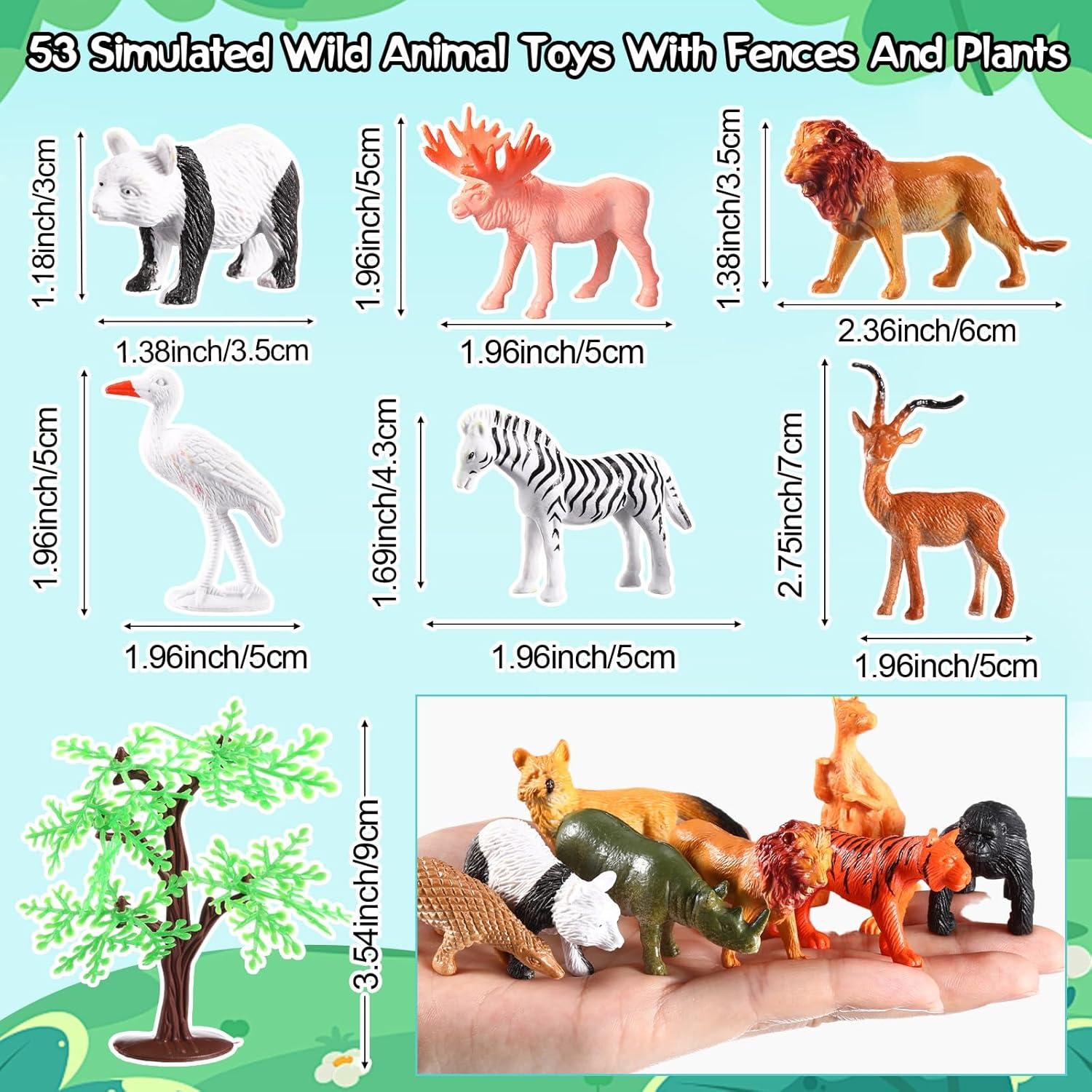 105 Piezas Juguetes de Animales Safari WinnerWhy Realistas