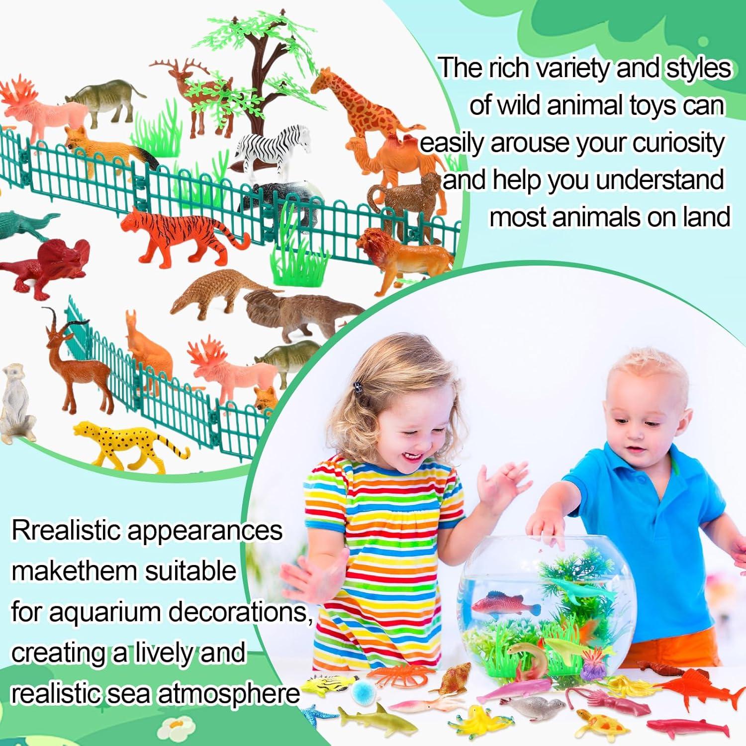 105 Piezas Juguetes de Animales Safari WinnerWhy Realistas