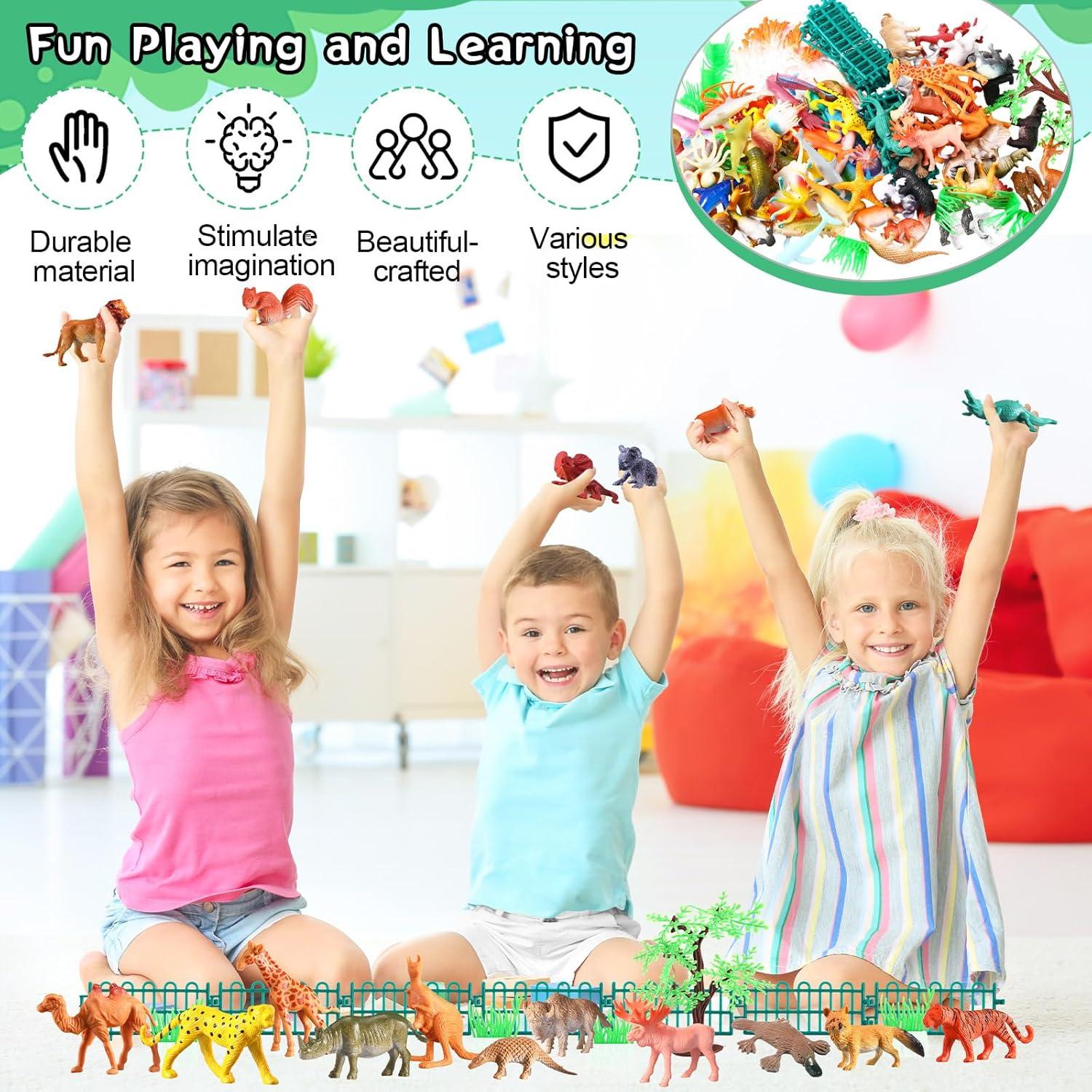 105 Piezas Juguetes de Animales Safari WinnerWhy Realistas