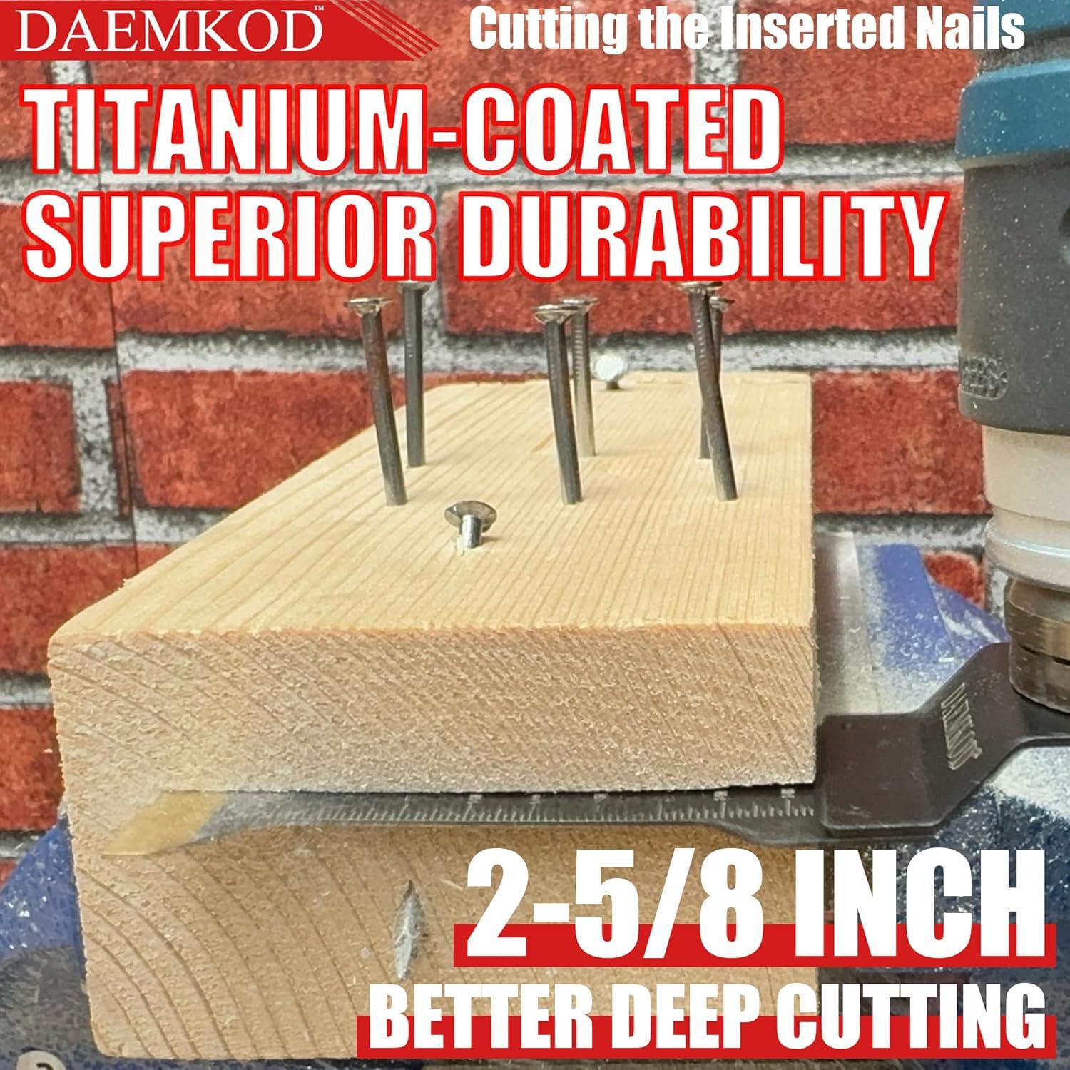 Kit de 55 Hojas de Sierra Oscilante DAEMKOD para Madera y Metal