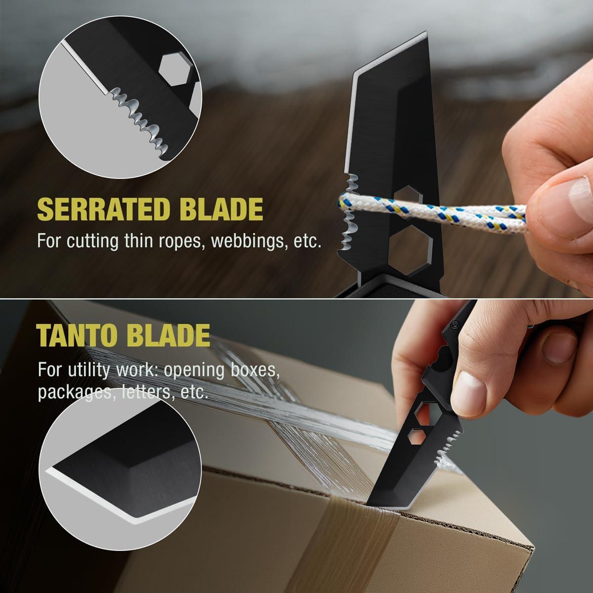 Mini Cuchillo de Llavero Grand Way - 3.35" 6 en 1 Multiherramienta