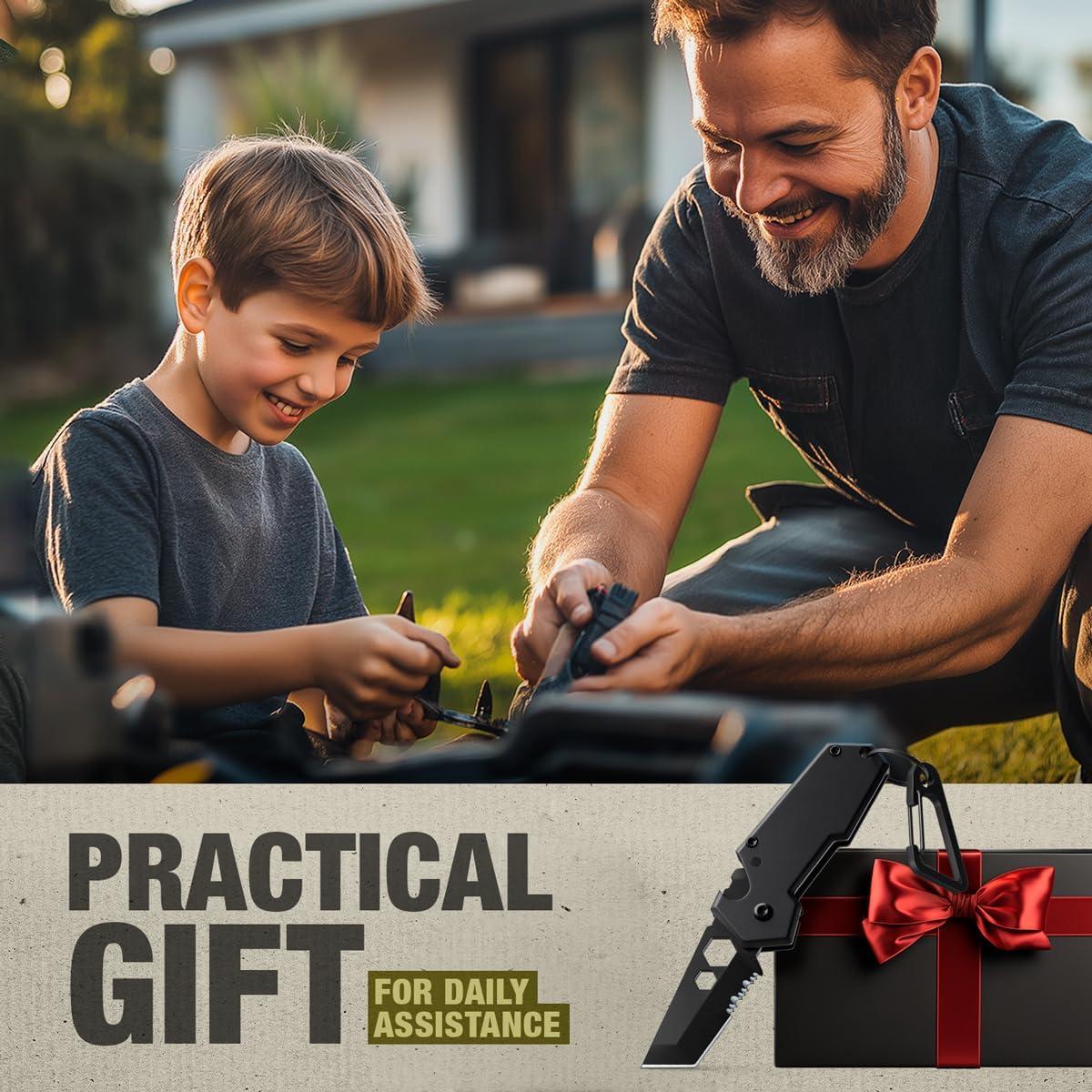 Mini Cuchillo de Llavero Grand Way - 3.35" 6 en 1 Multiherramienta