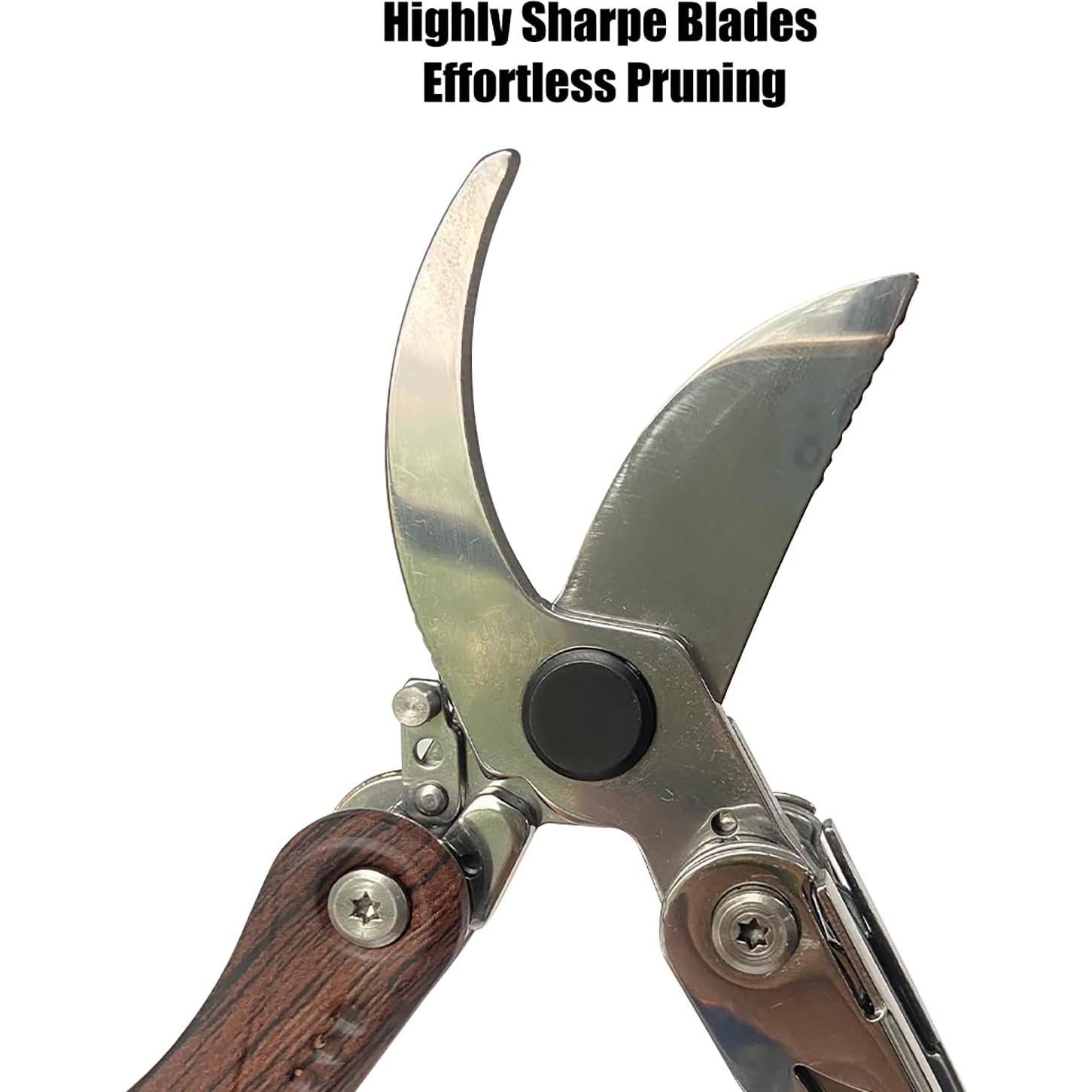 Tijeras de Podar 7 en 1 IGRARK, Acero Inoxidable 20.32 cm