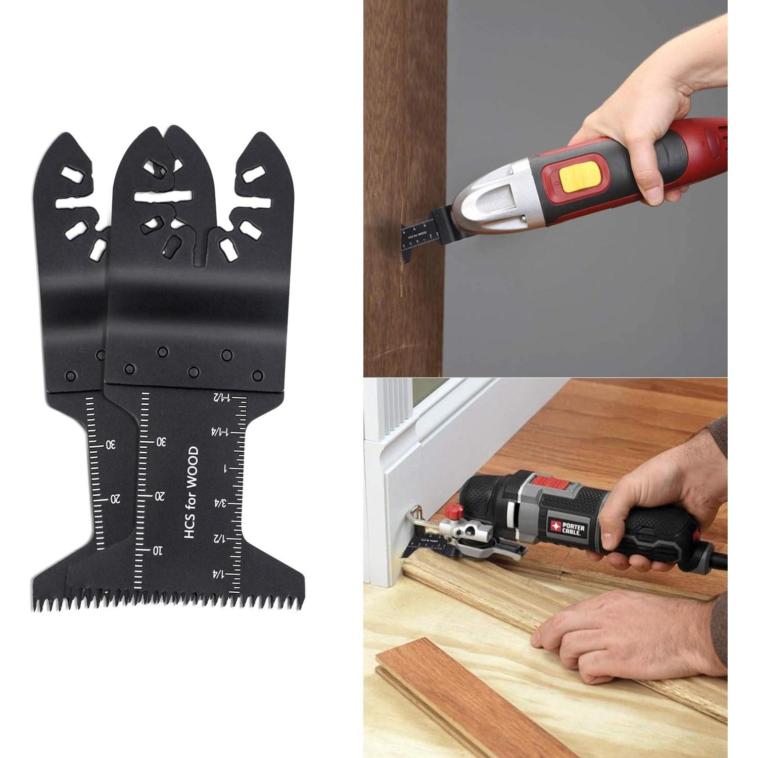 Kit de 60 Hojas de Sierra Oscilante Tanzfrosch 44mm para Madera y Metal