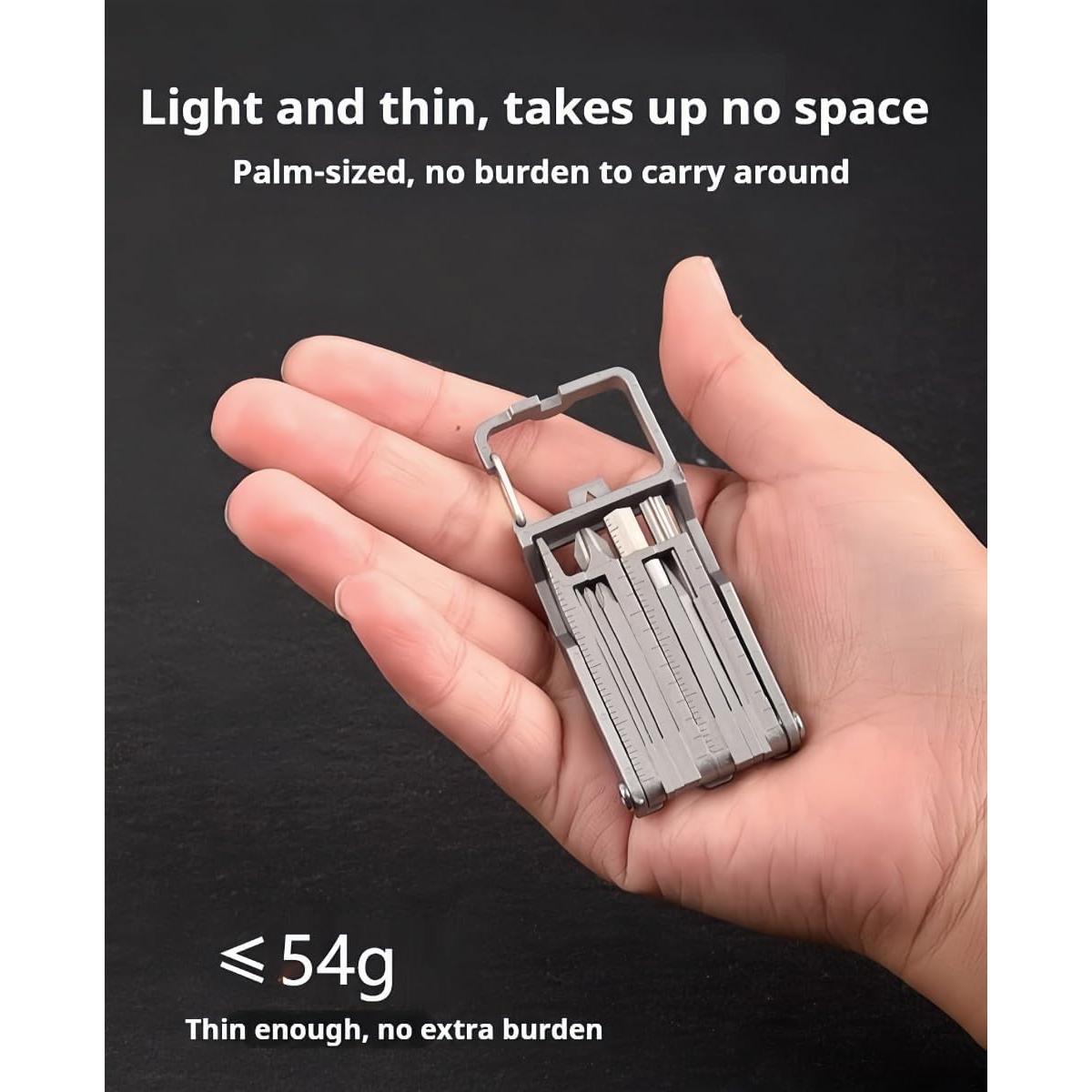 Multiherramienta de llavero Genérico 21 en 1 Acero Inoxidable