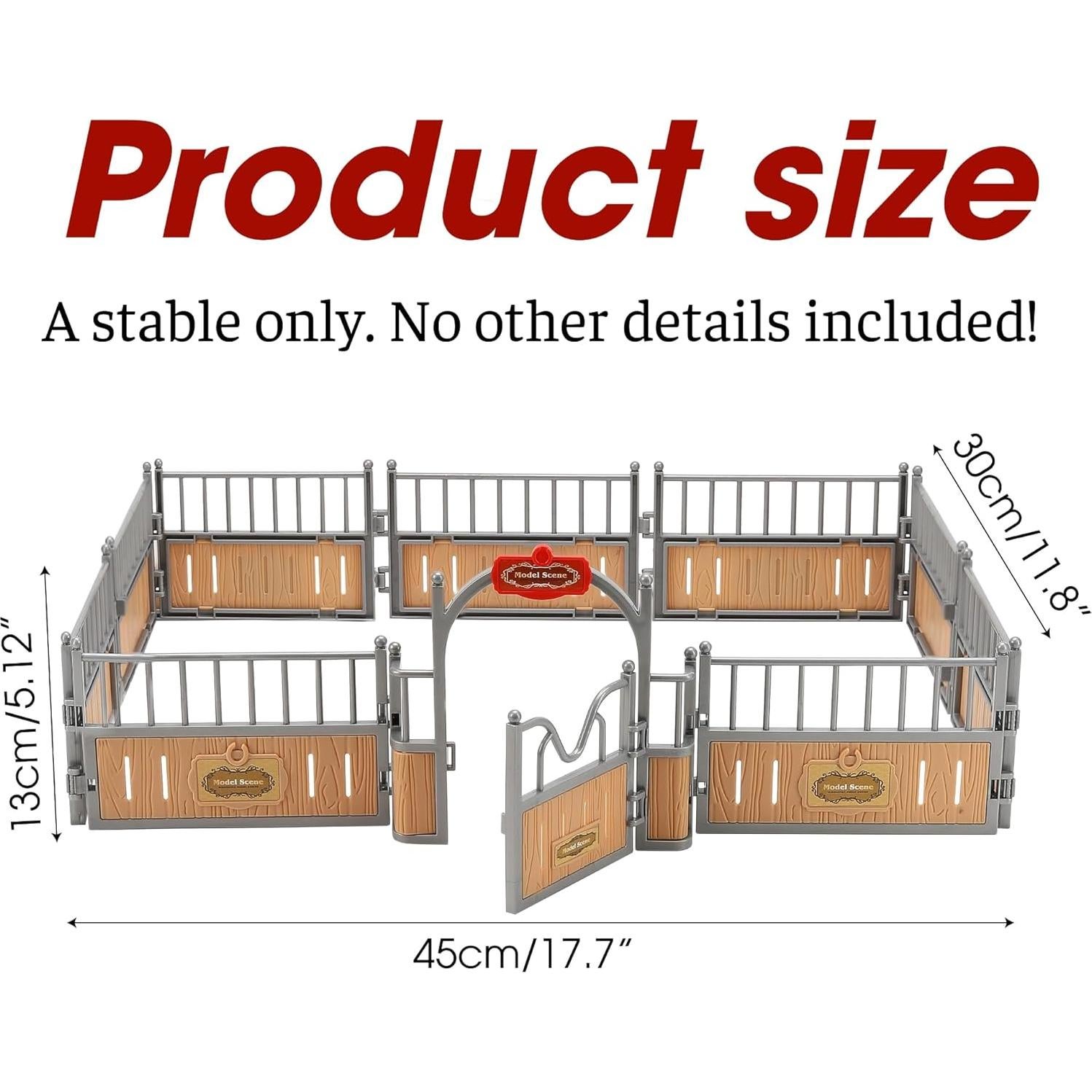 Modelo de Establo para Caballos Marsrut 43.9x20.1cm PVC