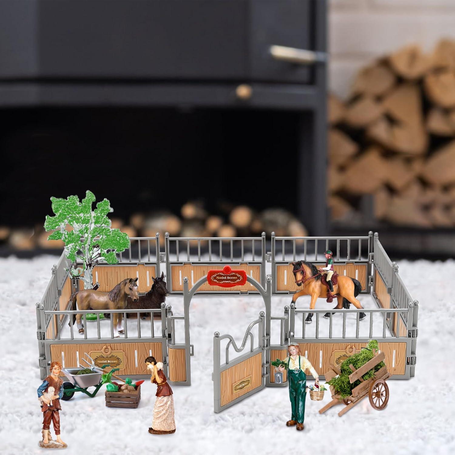 Modelo de Establo para Caballos Marsrut 43.9x20.1cm PVC