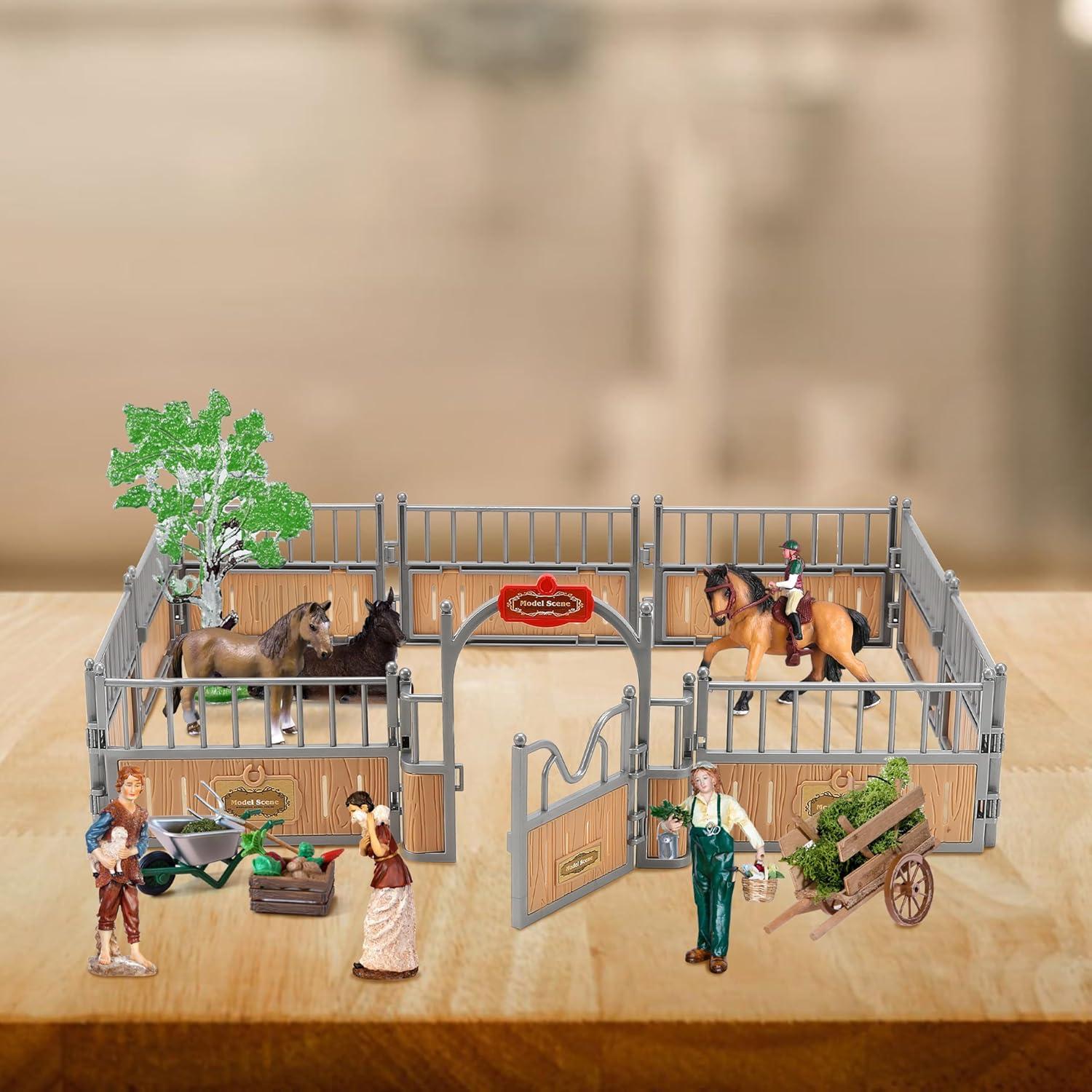 Modelo de Establo para Caballos Marsrut 43.9x20.1cm PVC