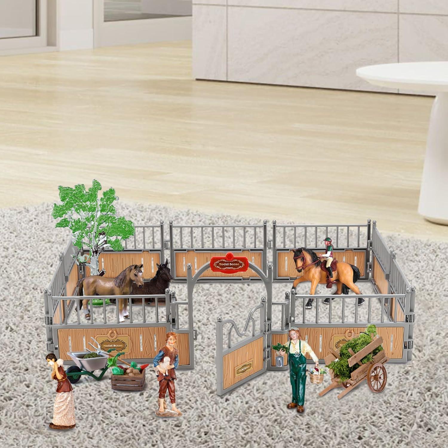 Modelo de Establo para Caballos Marsrut 43.9x20.1cm PVC