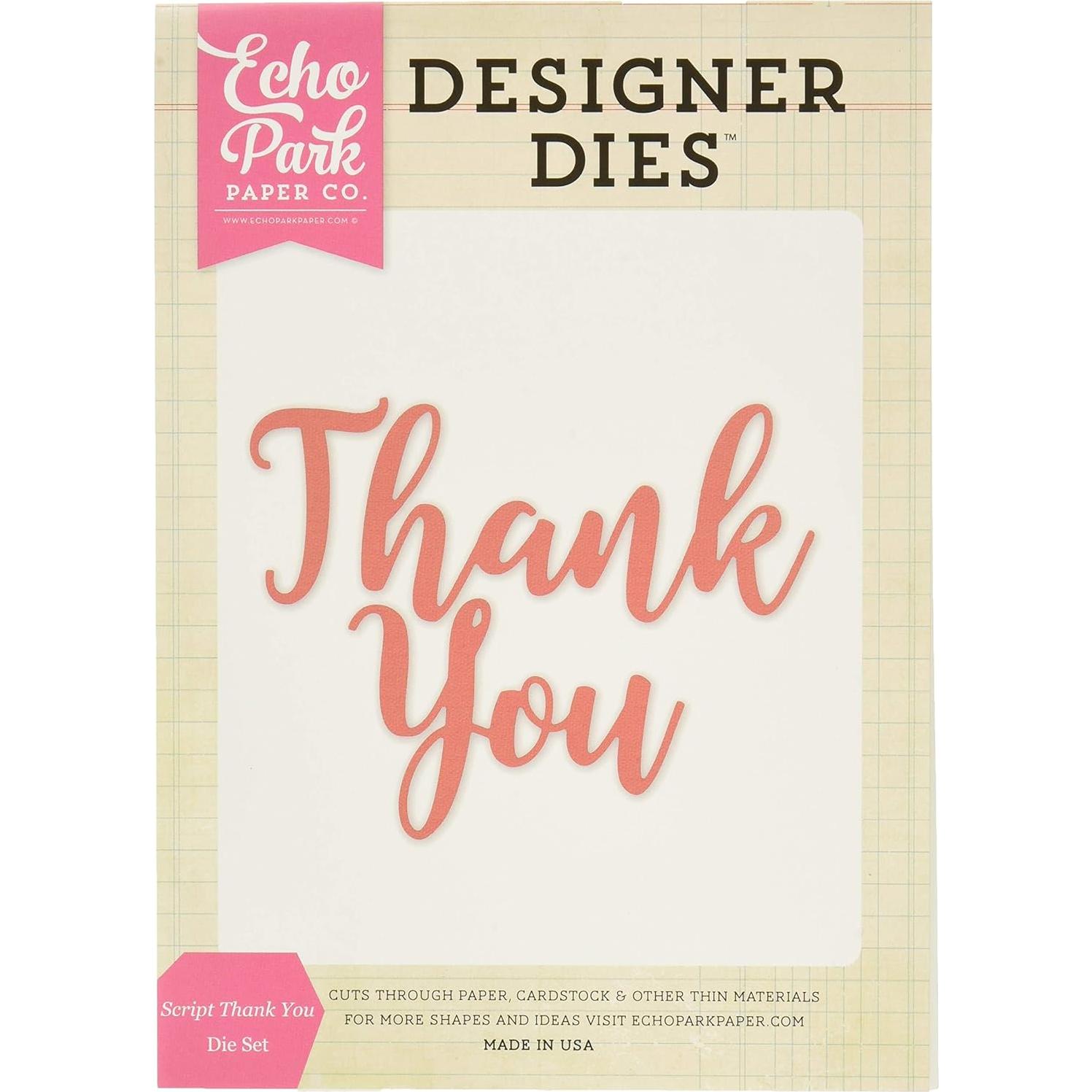 Troquel de Palabras 'Gracias' Echo Park EPPDIE612 12.7x17.8cm