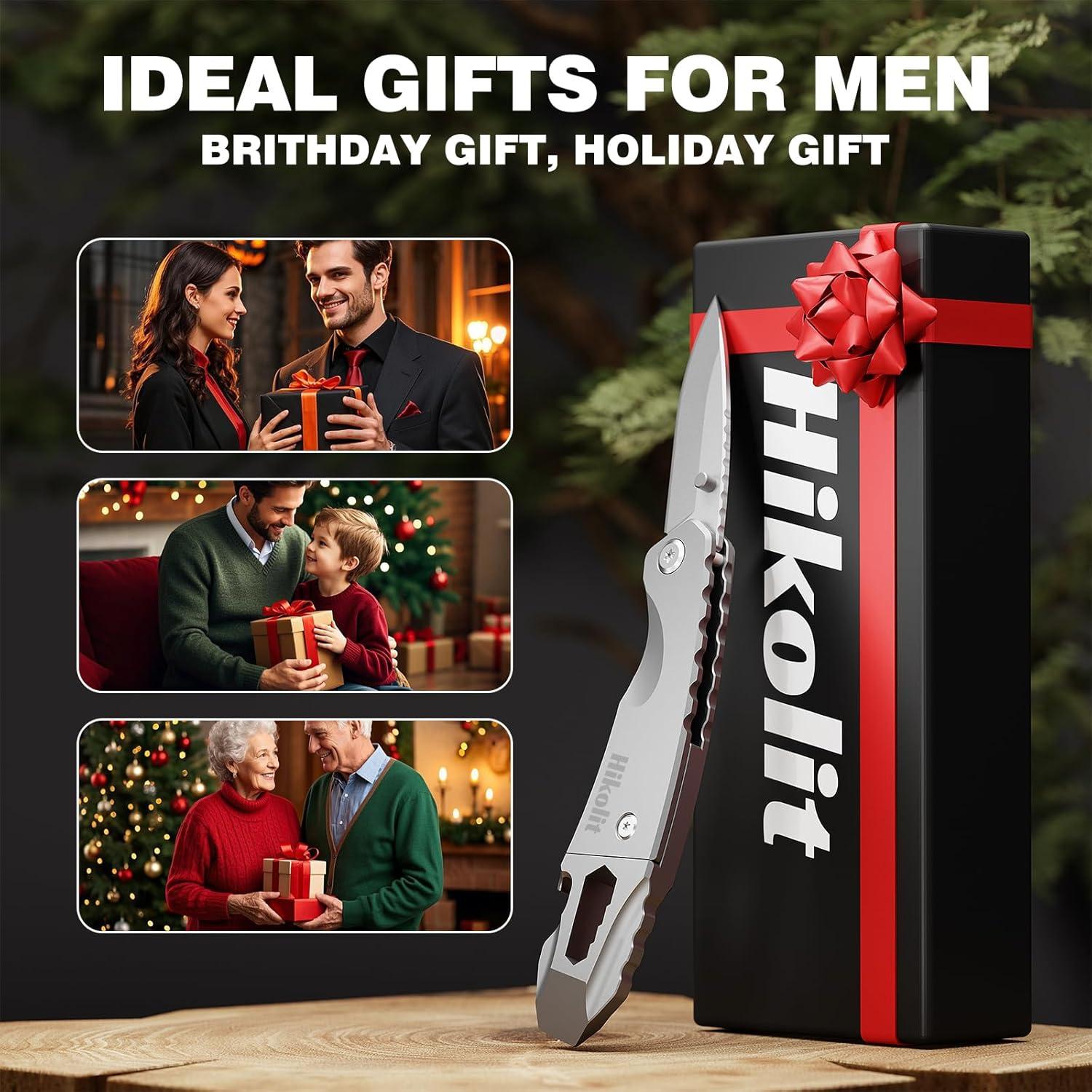 Barra de Palanca EDC 4 en 1 Hikolit - Cuchillo, Abridor, Llave