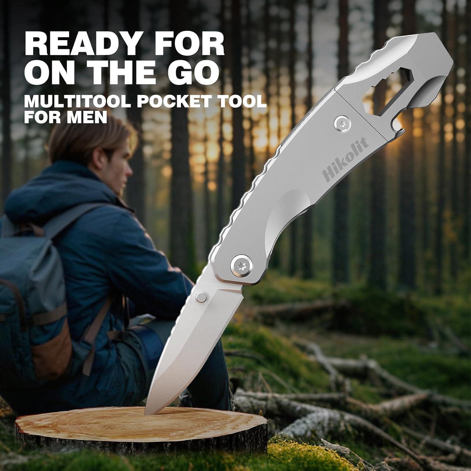 Barra de Palanca EDC 4 en 1 Hikolit - Cuchillo, Abridor, Llave