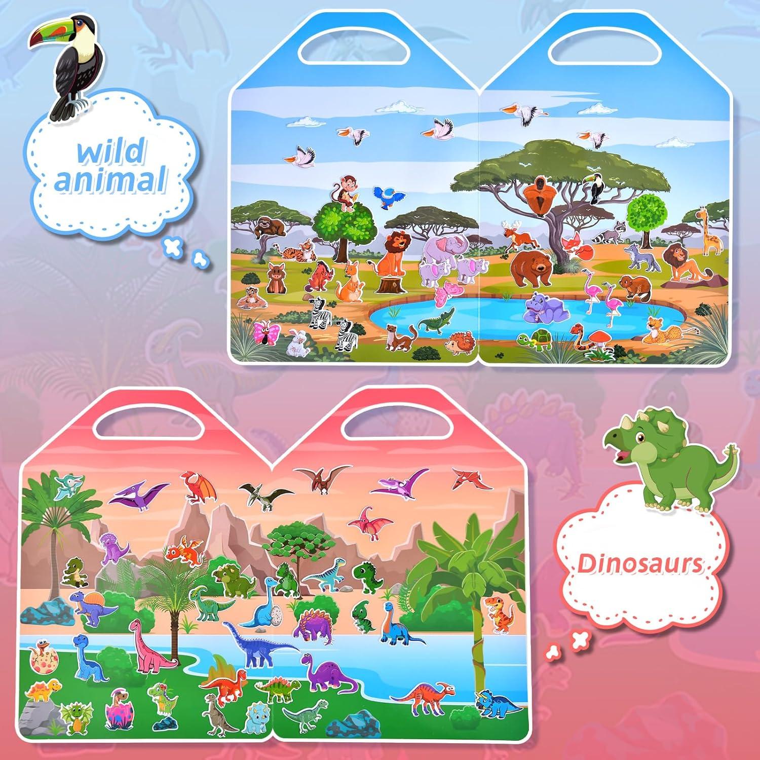 Set de 6 Libros de Stickers Puffy Cosomia 3D Reutilizables