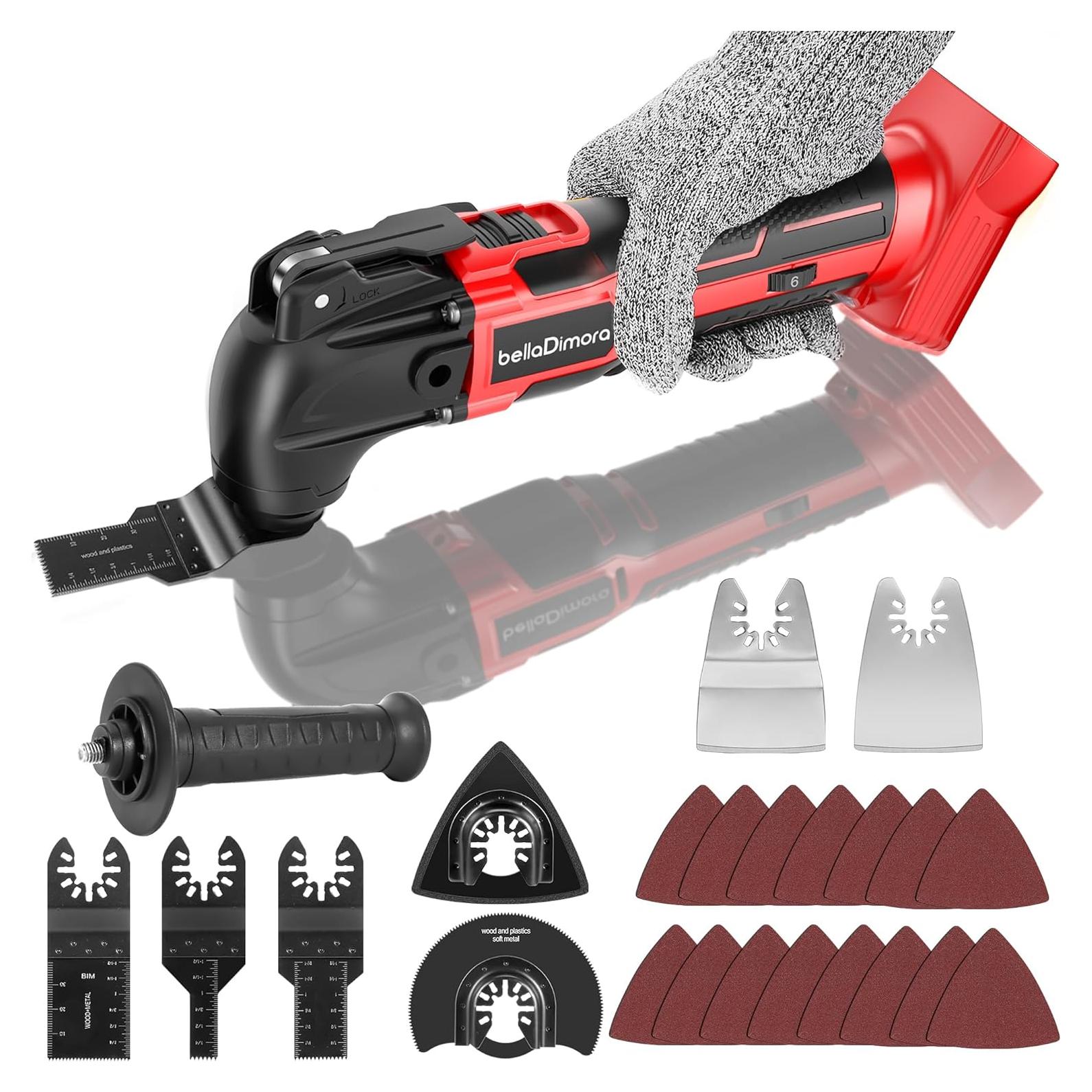 Herramienta Oscilante Inalámbrica BellaDimora 18V 6 Velocidades