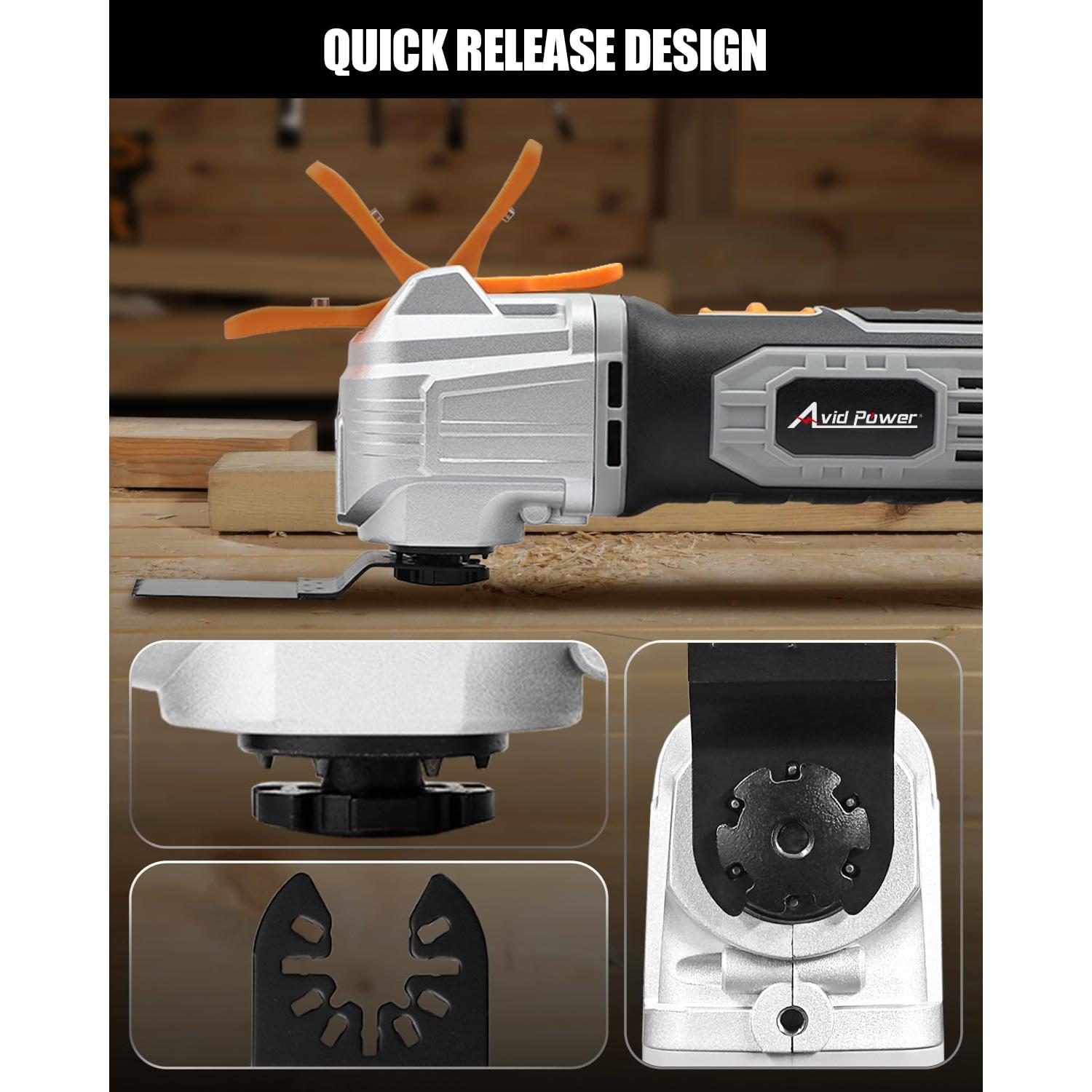 Kits de Cuchillas Oscilantes 112Pcs AVID POWER - Multiherramienta