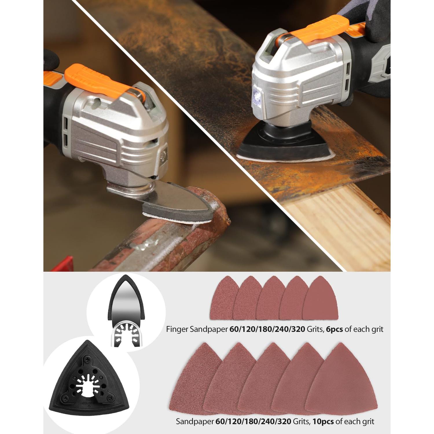 Kits de Cuchillas Oscilantes 112Pcs AVID POWER - Multiherramienta