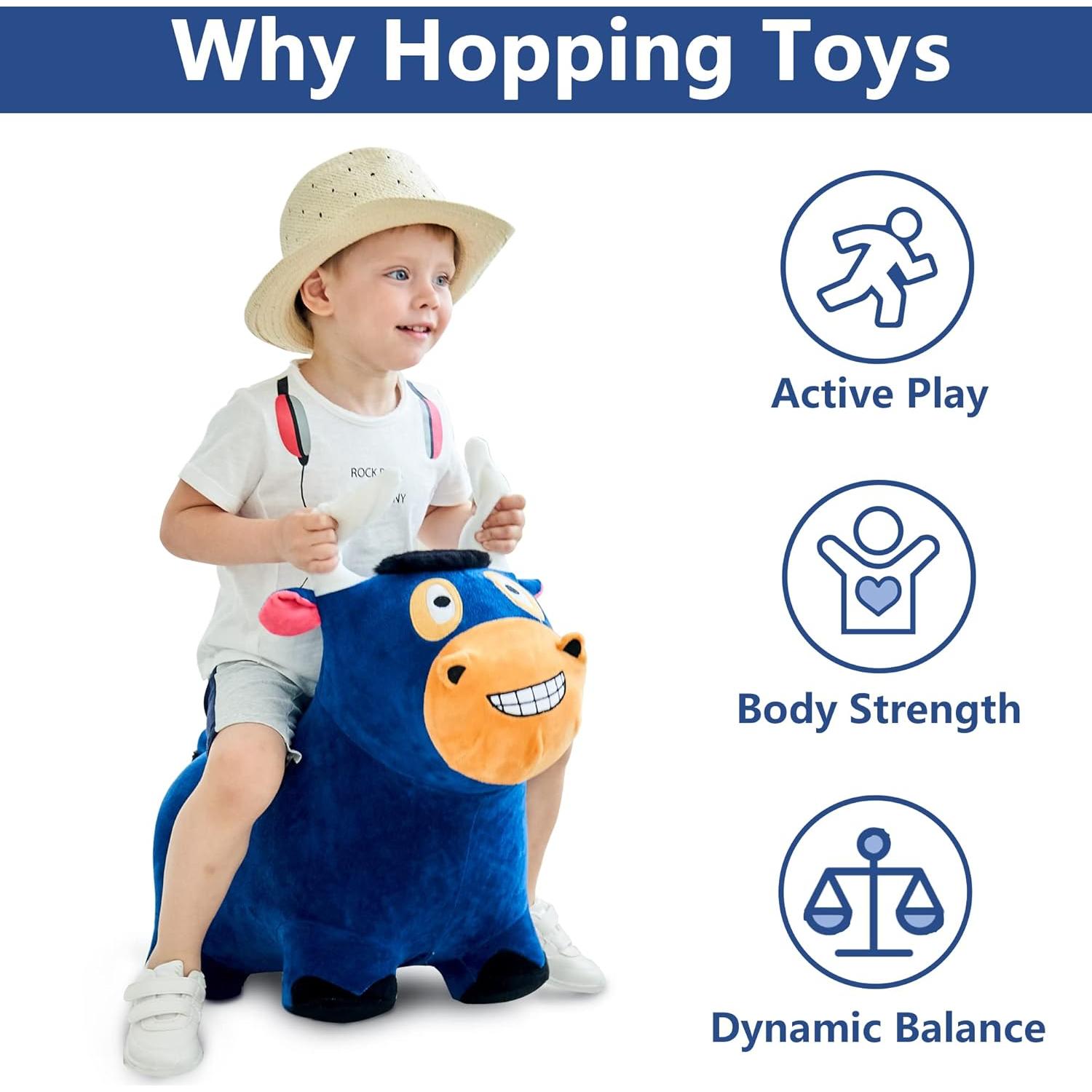 Toro Saltarín Inflable iPlay, iLearn 1.5kg para Niños