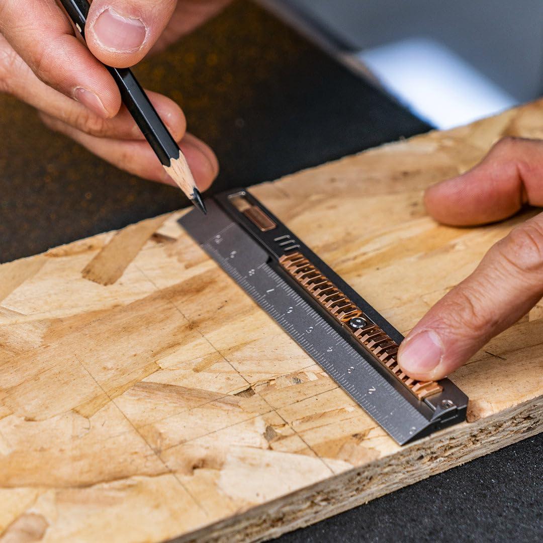 Regla Multiherramienta Titanio Titaner Mix 2 20cm 4 en 1