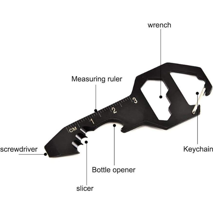 Herramienta Múltiple de Llavero SALEMAR 6 en 1 Acero Inoxidable