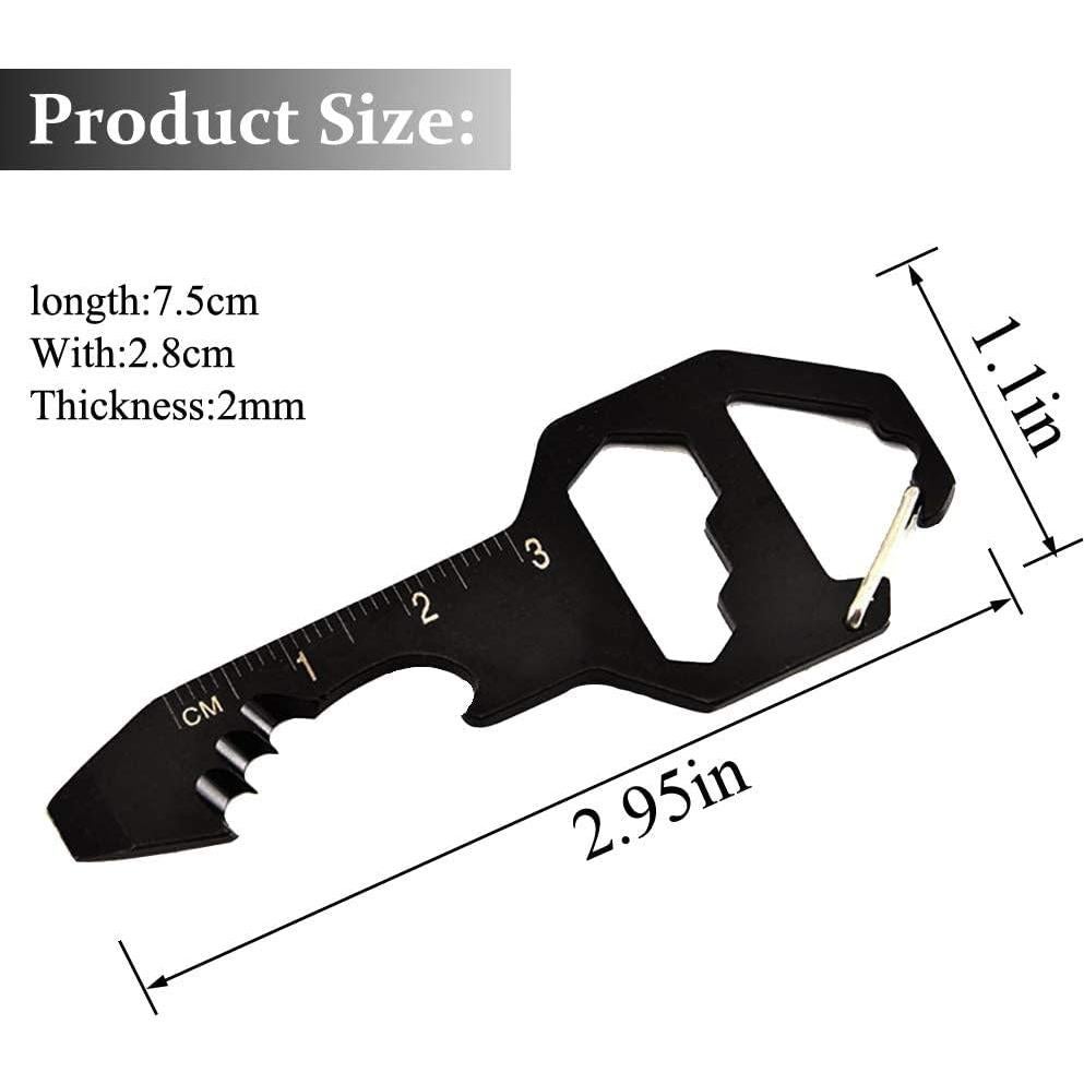 Herramienta Múltiple de Llavero SALEMAR 6 en 1 Acero Inoxidable
