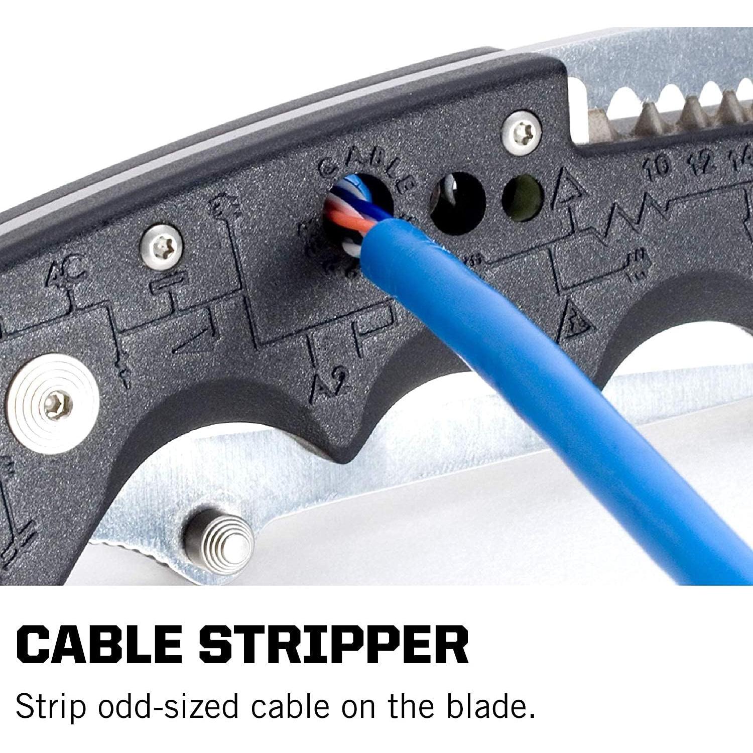 Cuchillo de bolsillo SOG Kilowatt 8.6 cm para electricistas