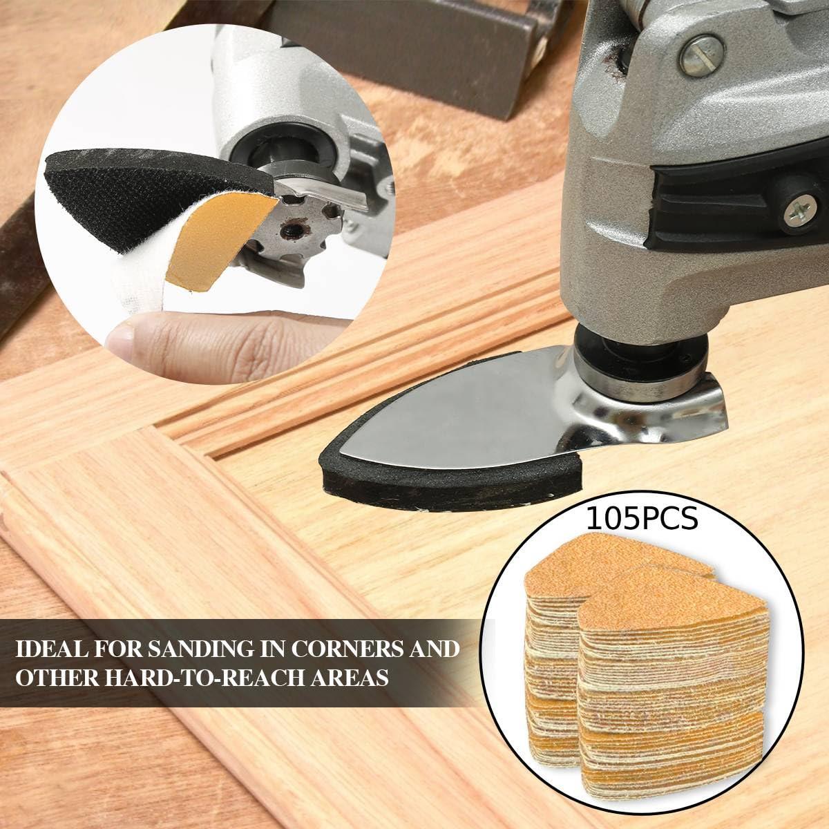 Kit de Almohadillas de Lijado Gulrear 268PCS para Herramientas Oscilantes