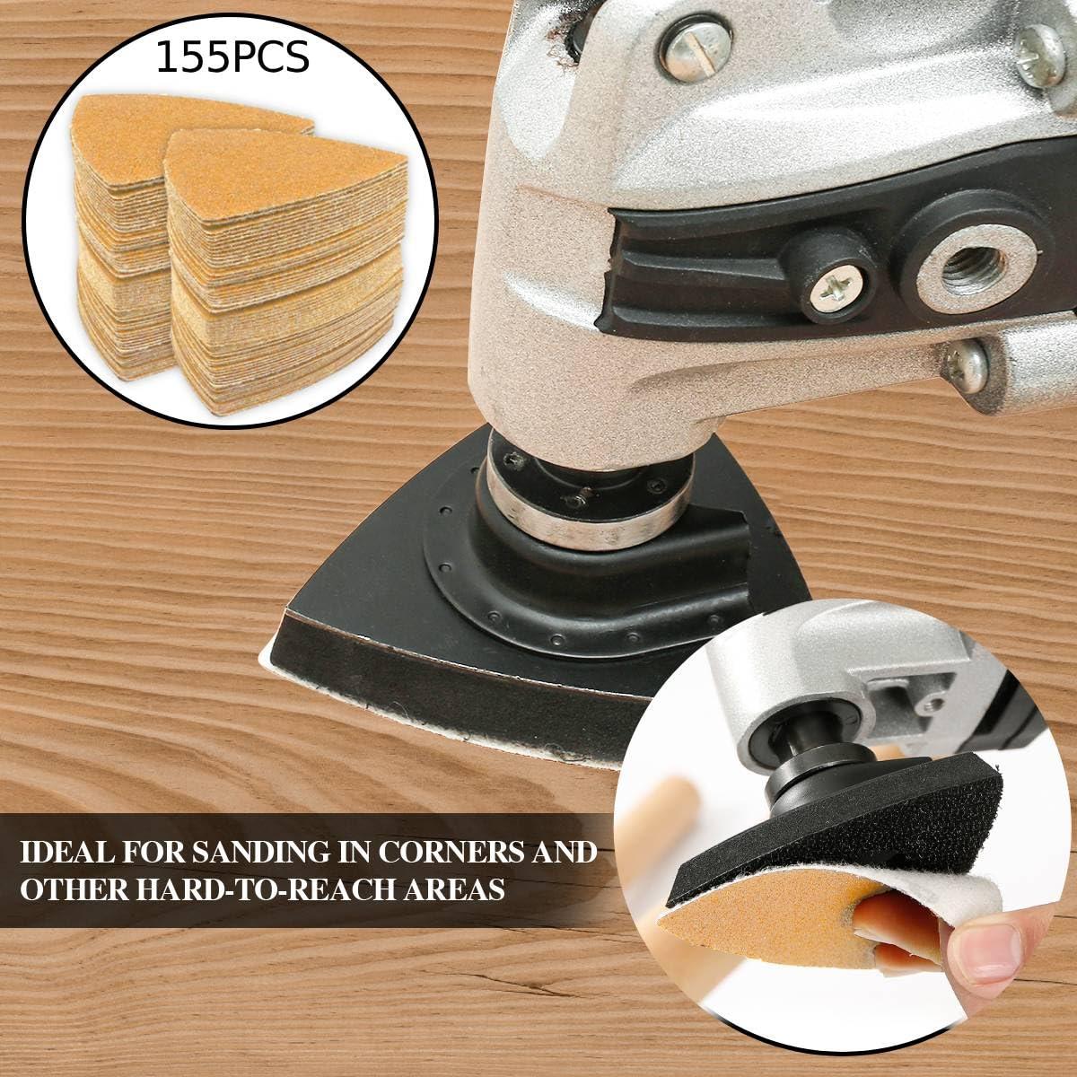 Kit de Almohadillas de Lijado Gulrear 268PCS para Herramientas Oscilantes